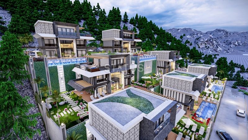 Magnificent 4+1 villas with breathtaking views in Tepe, 300m2 фото 53