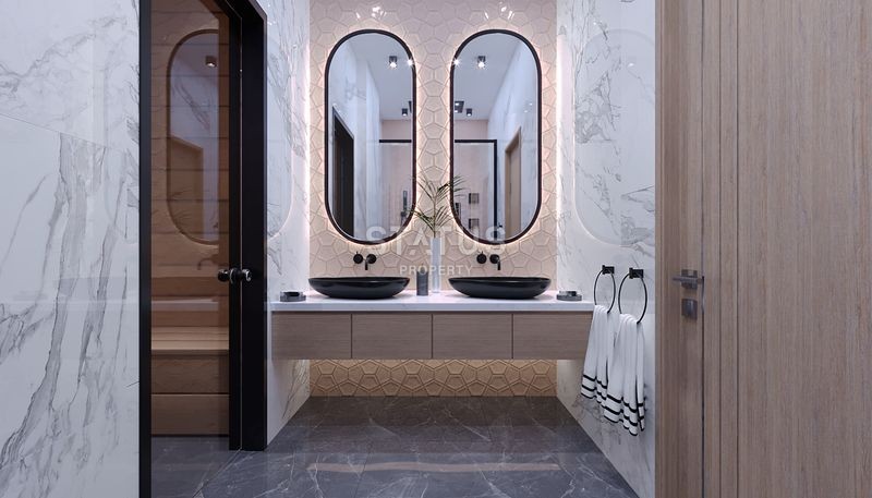 Magnificent 4+1 villas with breathtaking views in Tepe, 300m2 фото 65