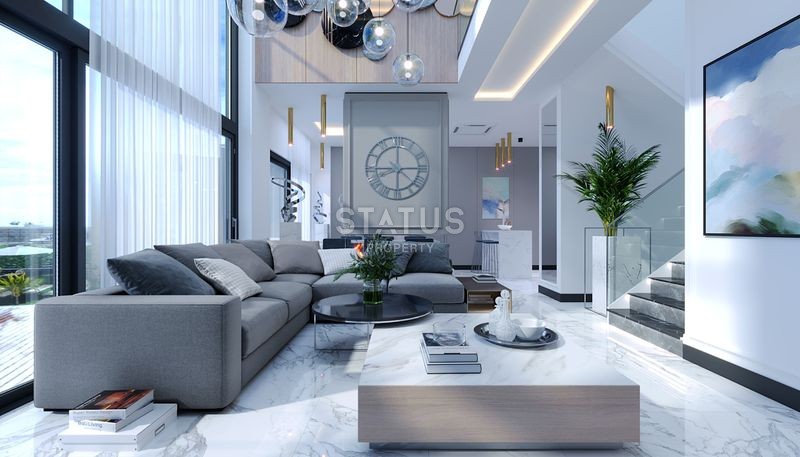 Magnificent 4+1 villas with breathtaking views in Tepe, 300m2 фото 68