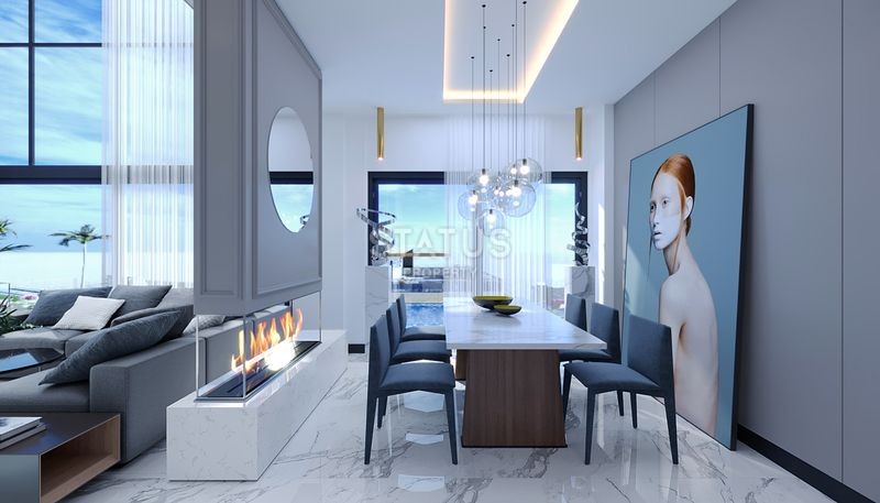 Magnificent 4+1 villas with breathtaking views in Tepe, 300m2 фото 71