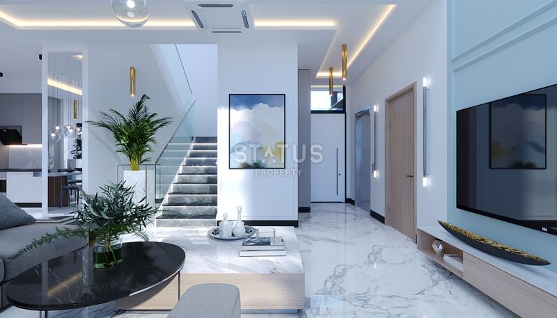 Magnificent 4+1 villas with breathtaking views in Tepe, 300m2 фото 72