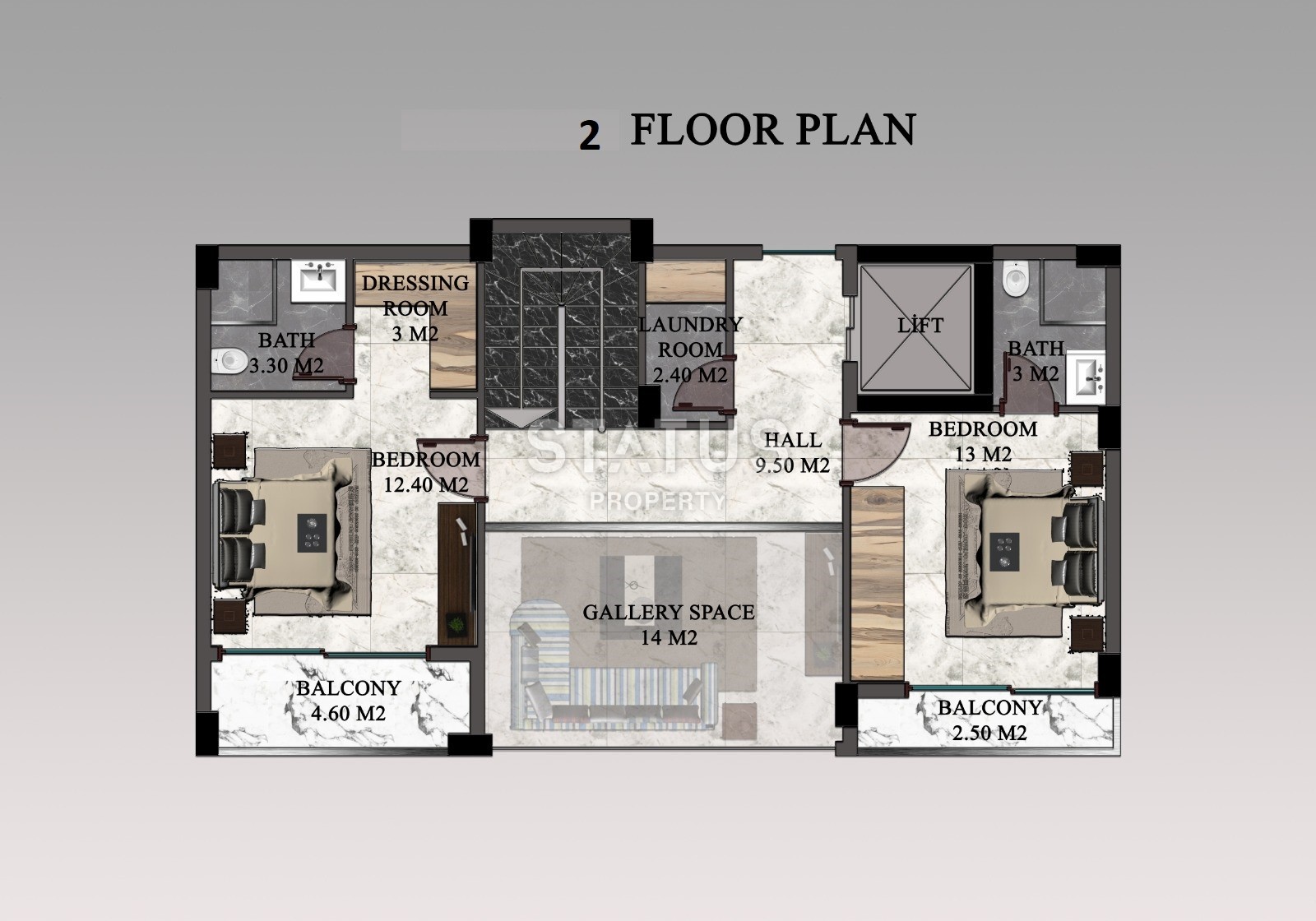 Magnificent 4+1 villas with breathtaking views in Tepe, 300m2 фото 77