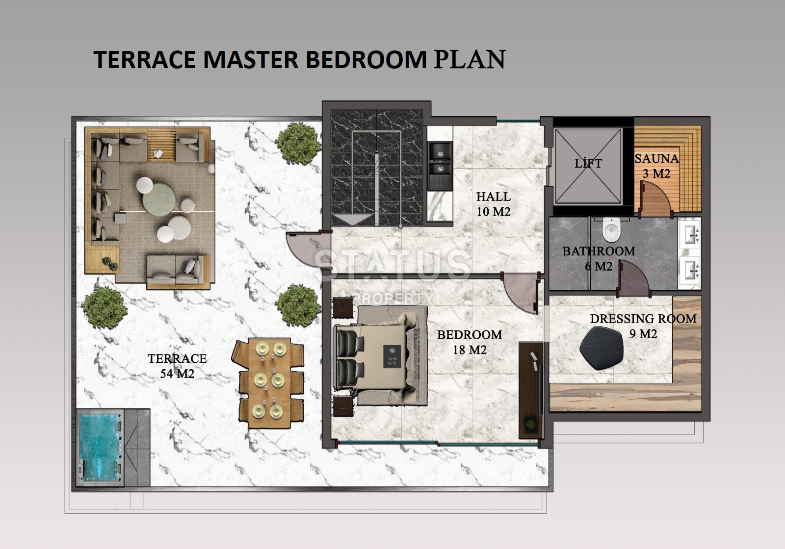 Magnificent 4+1 villas with breathtaking views in Tepe, 300m2 фото 78