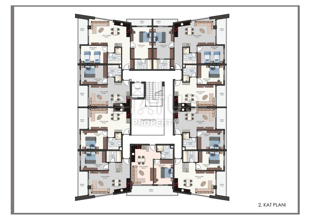 Отличный инвестиционный проект в центре Аланьи в 200 метра от пляжа фото 26