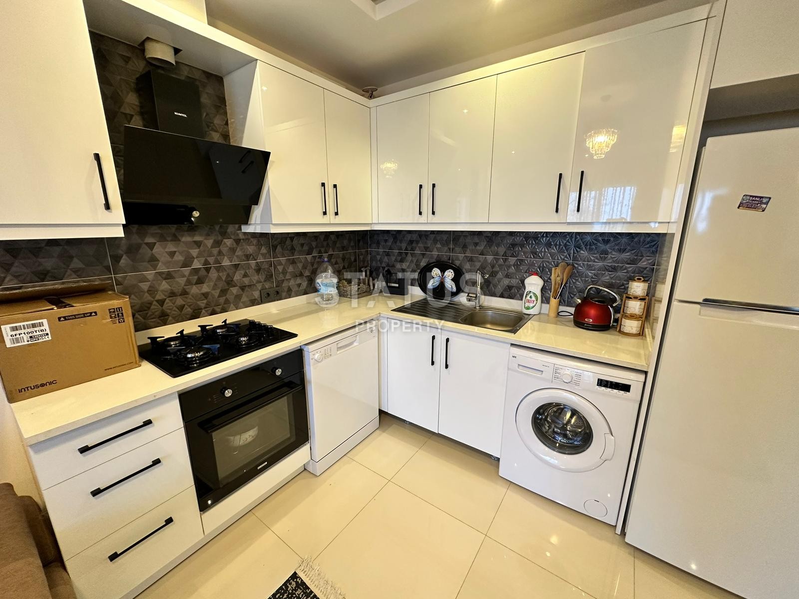 Cozy furnished 1+1 apartment with private garden in a new complex in Kargicak, 50m2 фото 5