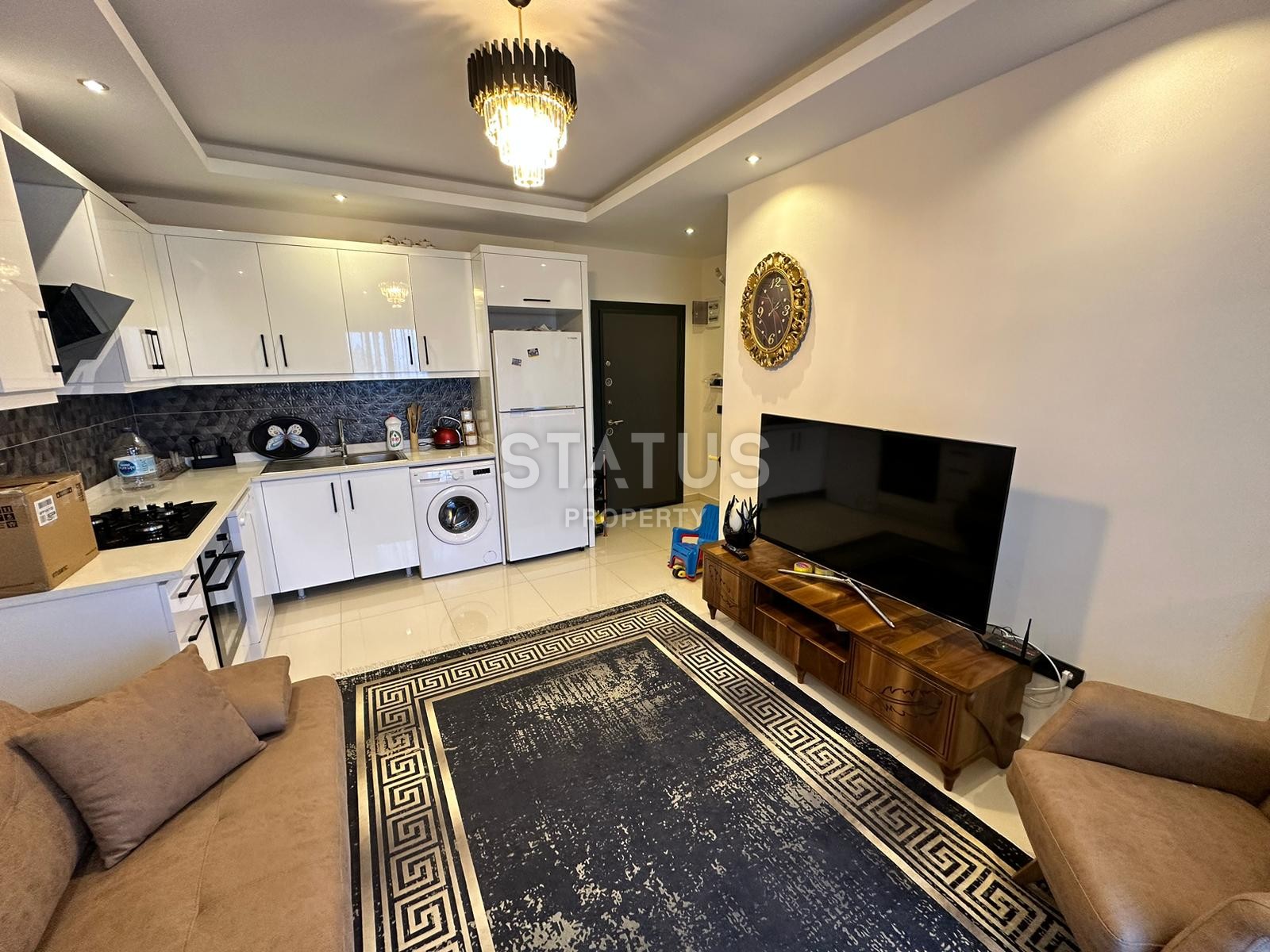 Cozy furnished 1+1 apartment with private garden in a new complex in Kargicak, 50m2 фото 9