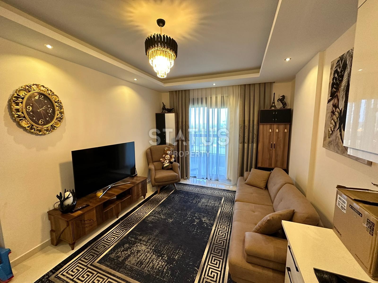 Cozy furnished 1+1 apartment with private garden in a new complex in Kargicak, 50m2 фото 10