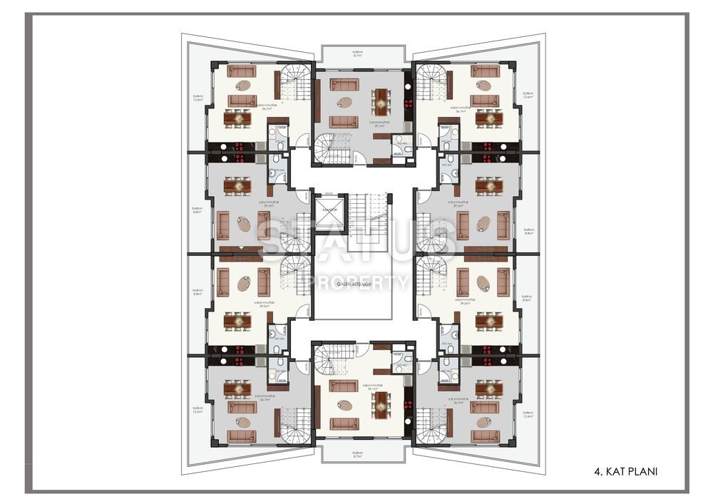 Отличный инвестиционный проект в центре Аланьи в 200 метра от пляжа фото 29