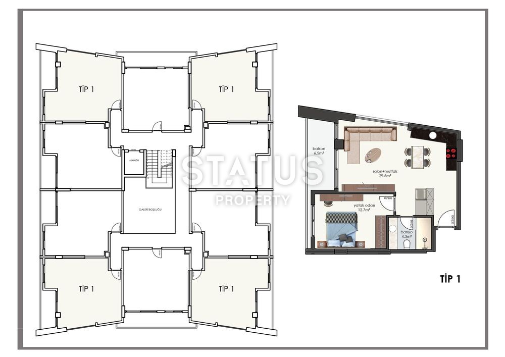 Отличный инвестиционный проект в центре Аланьи в 200 метра от пляжа фото 31