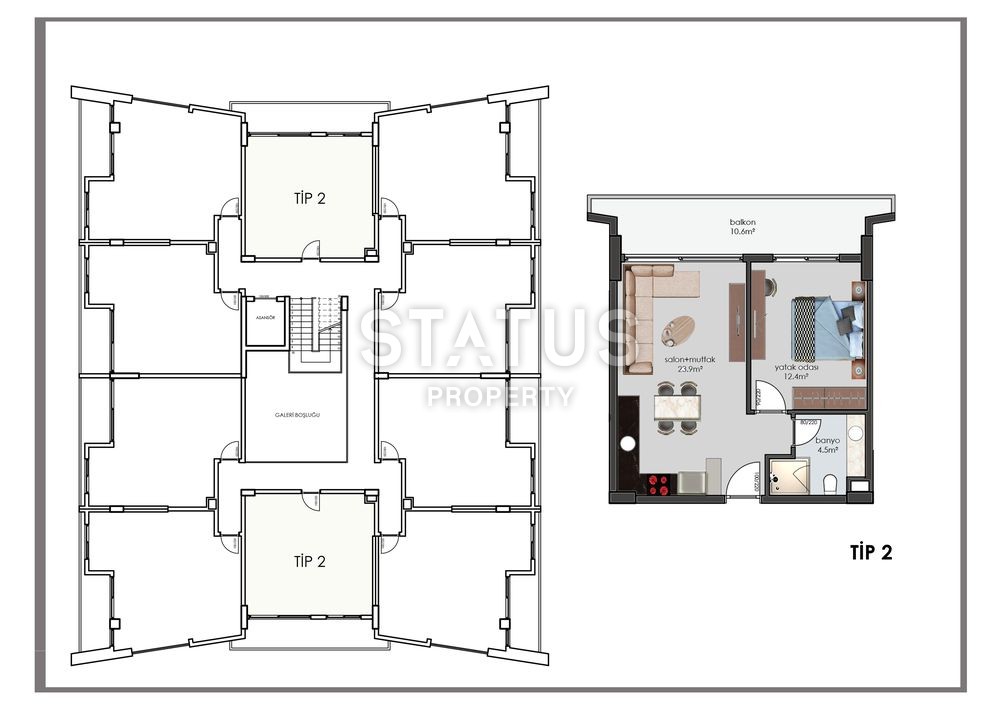 Отличный инвестиционный проект в центре Аланьи в 200 метра от пляжа фото 32
