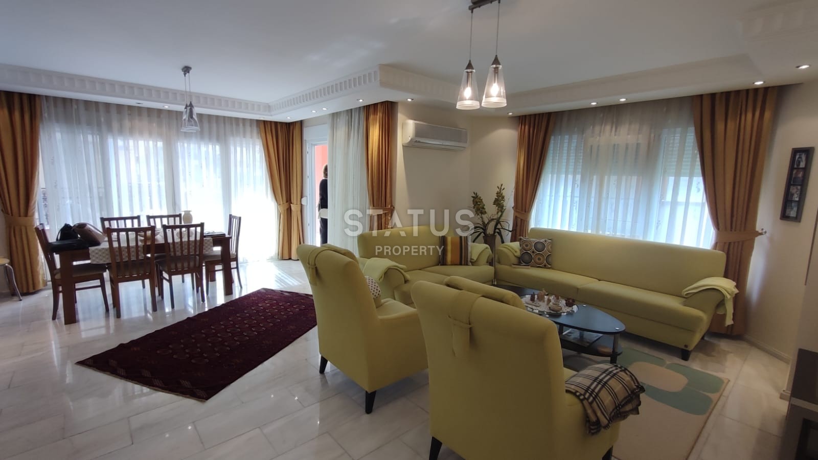 Duplex 4+1 near the sea in the Kestel area, 230m2 фото 18