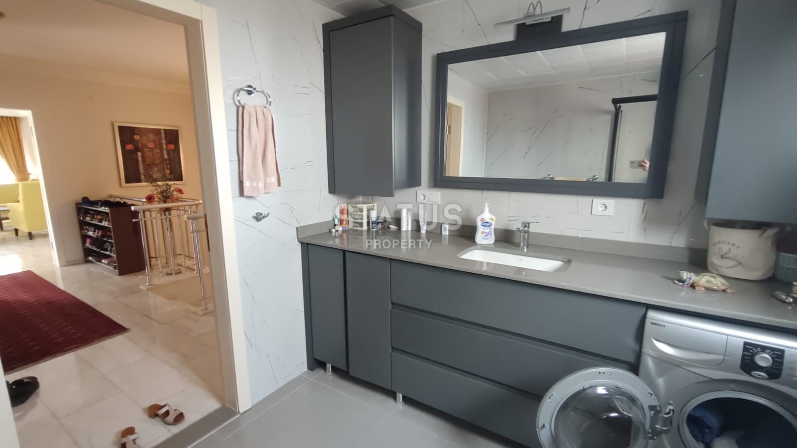 Duplex 4+1 near the sea in the Kestel area, 230m2 фото 32