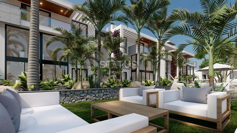 Шикарный малоэтажный комплекс в Гирне на Северном Кипре, 88-179м2 фото 15