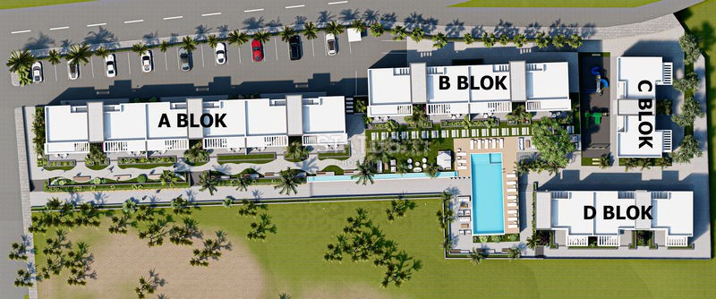 Шикарный малоэтажный комплекс в Гирне на Северном Кипре, 88-179м2 фото 34