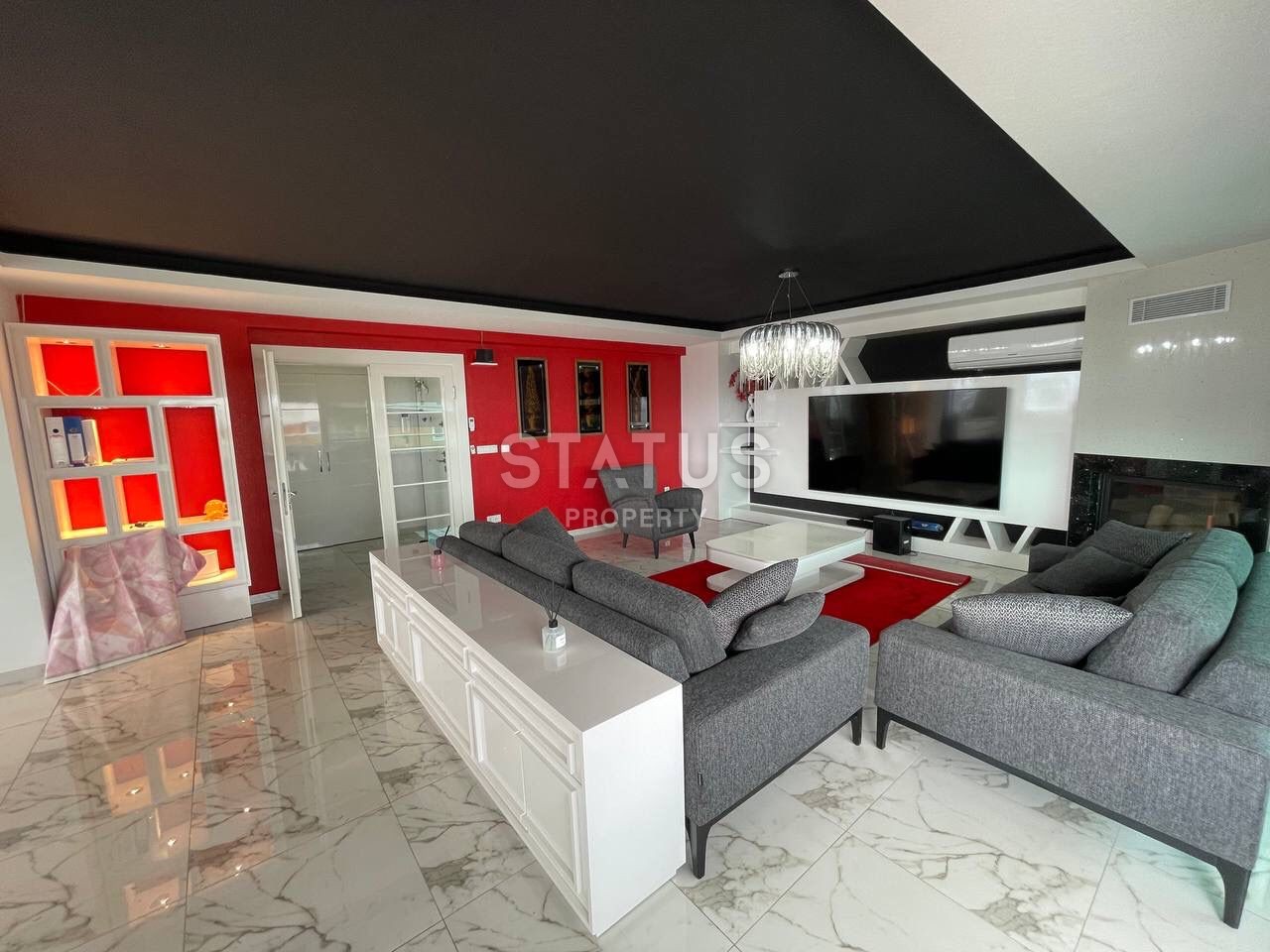 Роскошный дуплекс 3+1 с панорамным видом на море и горы, 250 м2 фото 13