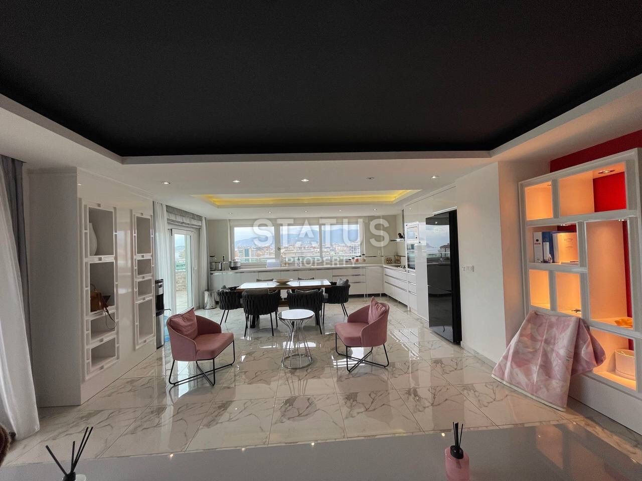 Роскошный дуплекс 3+1 с панорамным видом на море и горы, 250 м2 фото 15