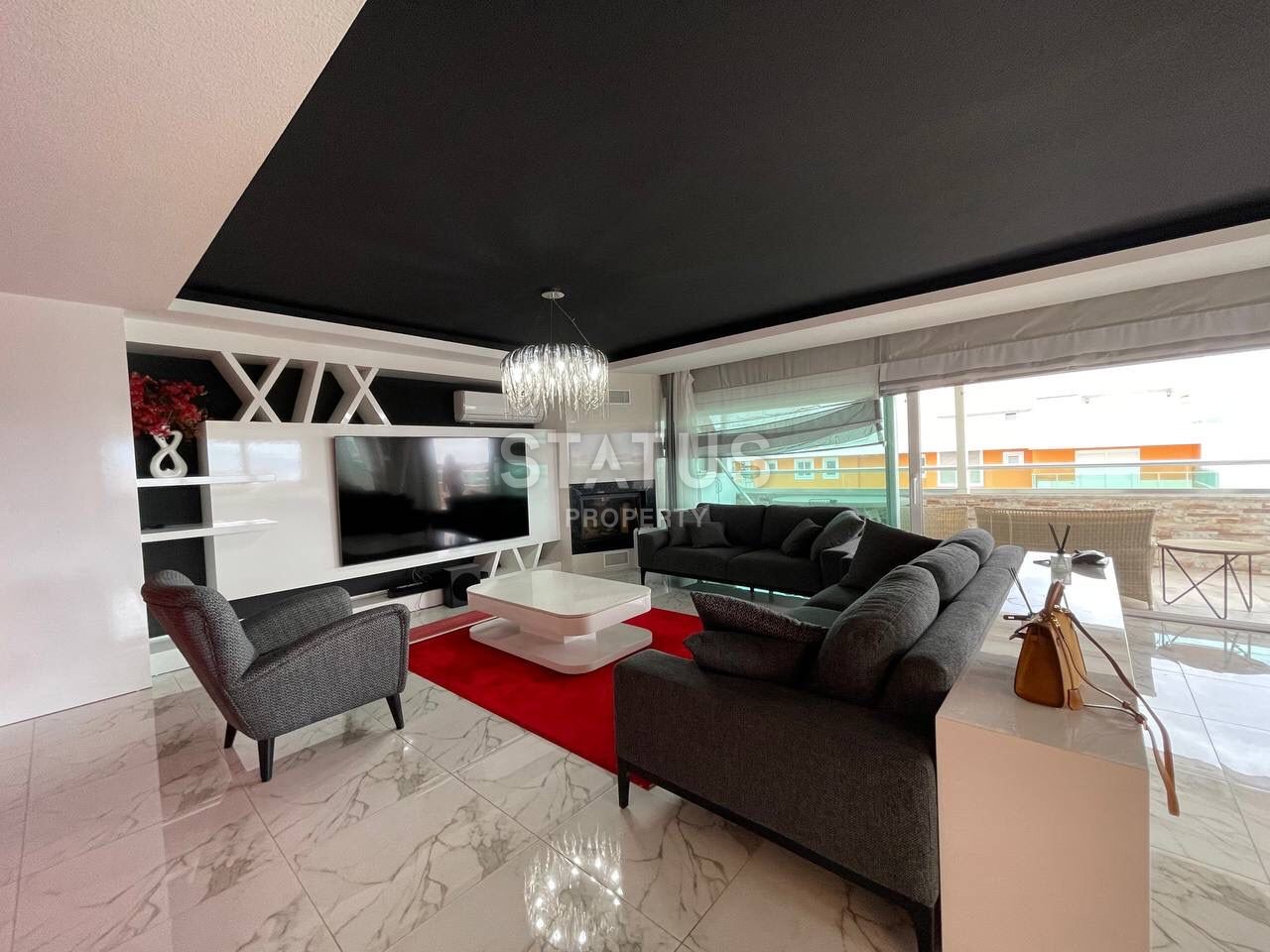 Роскошный дуплекс 3+1 с панорамным видом на море и горы, 250 м2 фото 16