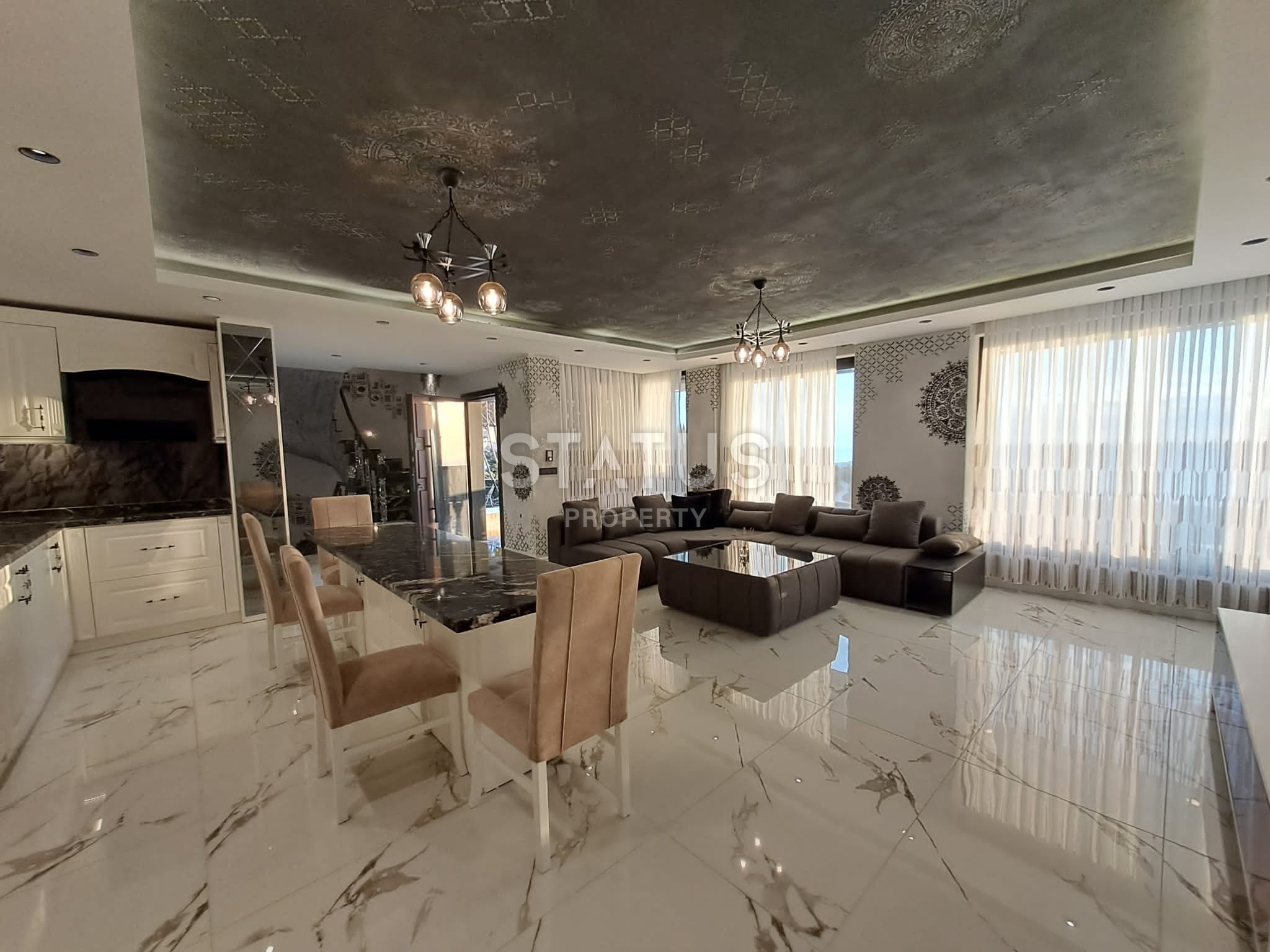 Роскошная трехэтажная вилла в районе Бекташ, 300 м2 фото 29