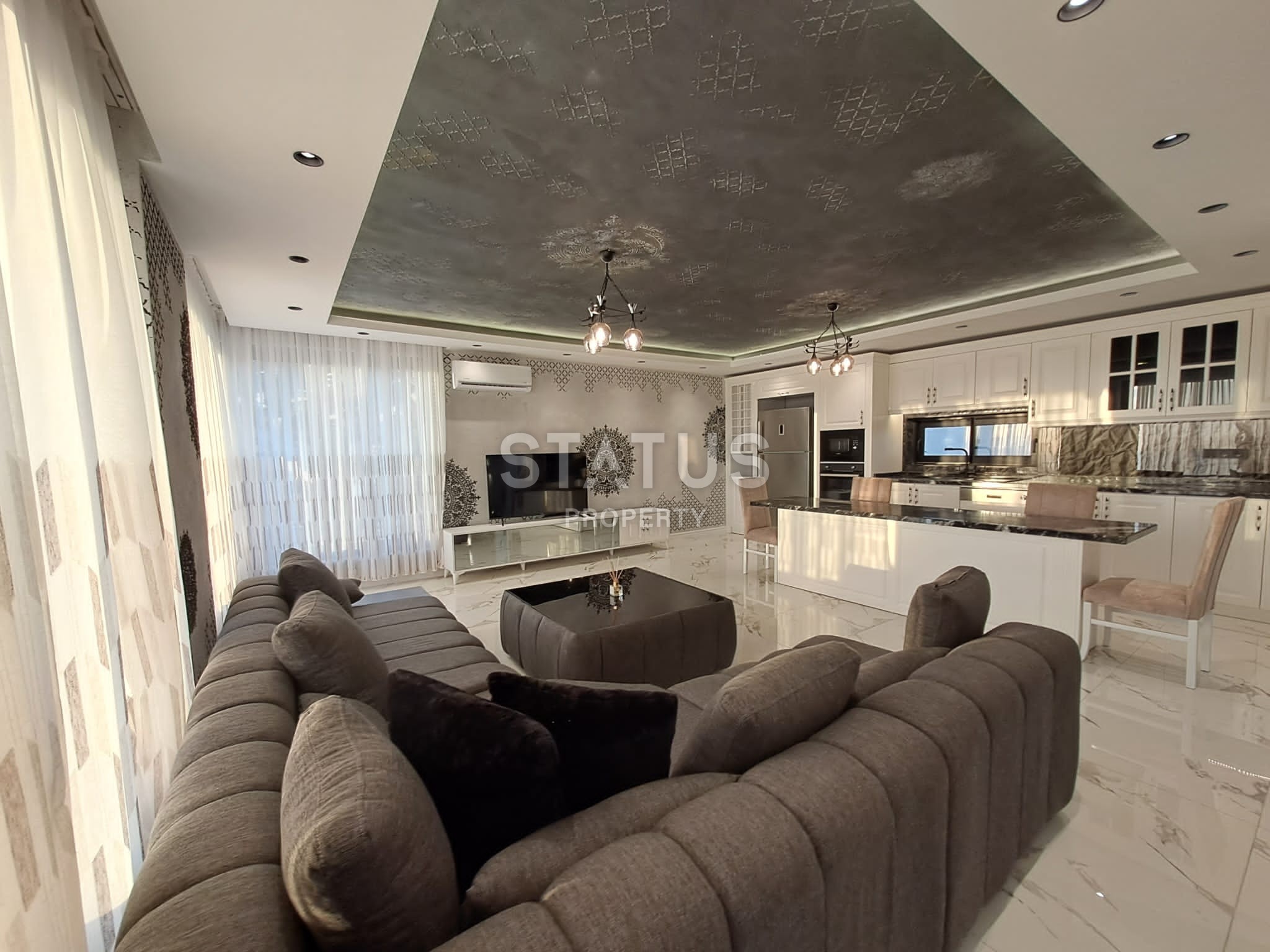 Роскошная трехэтажная вилла в районе Бекташ, 300 м2 фото 32