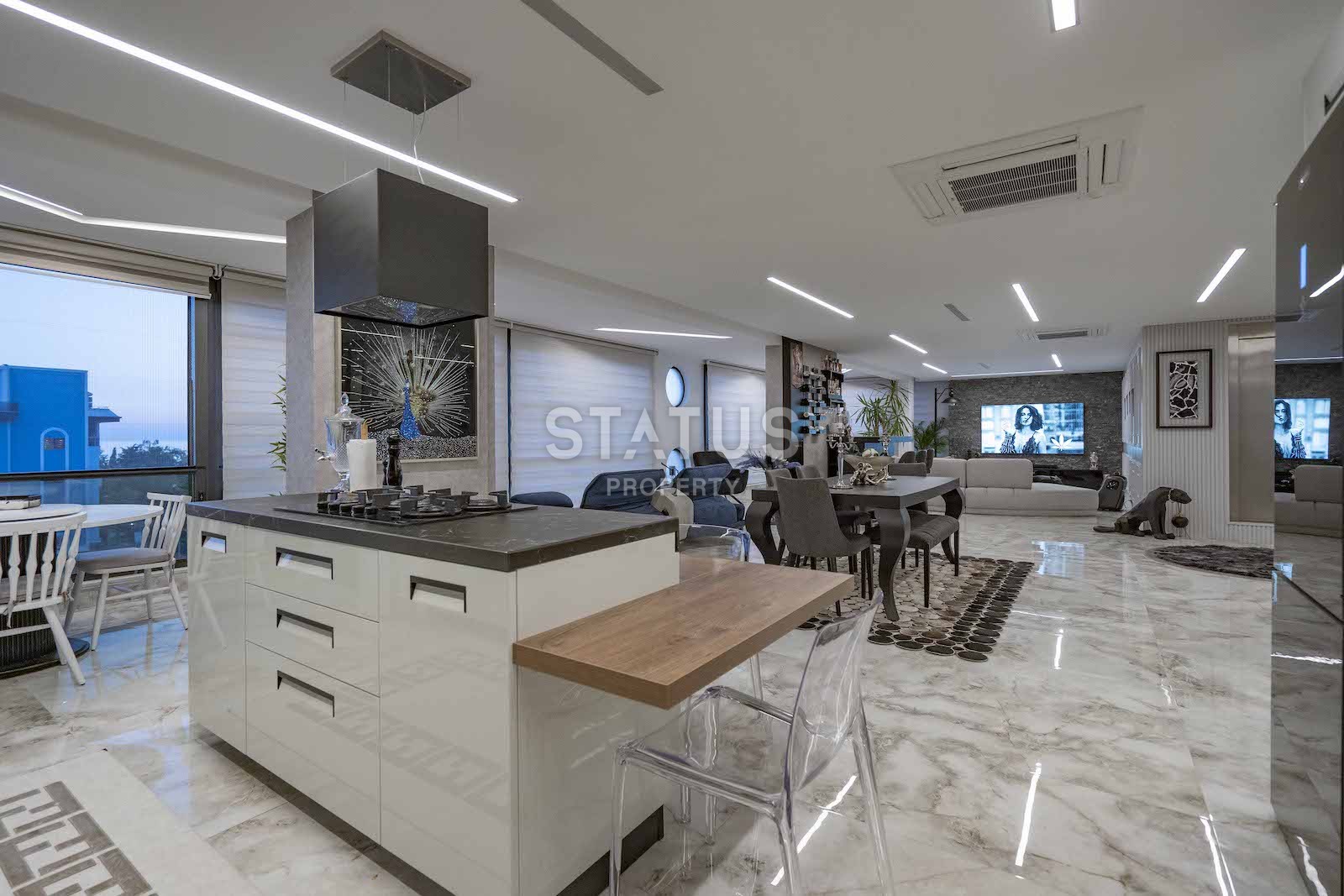 Роскошный пентхаус с видом на море в Каргыджак, 385 м2 фото 4