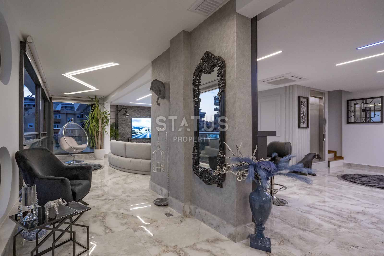 Роскошный пентхаус с видом на море в Каргыджак, 385 м2 фото 32