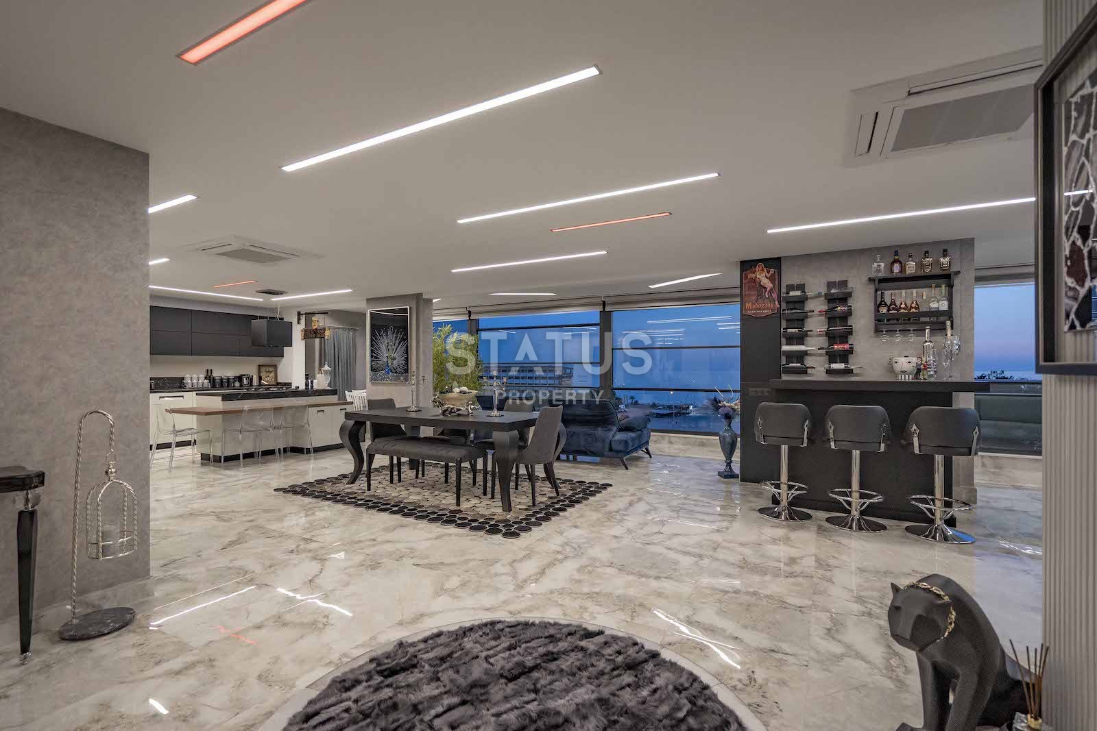 Роскошный пентхаус с видом на море в Каргыджак, 385 м2 фото 35