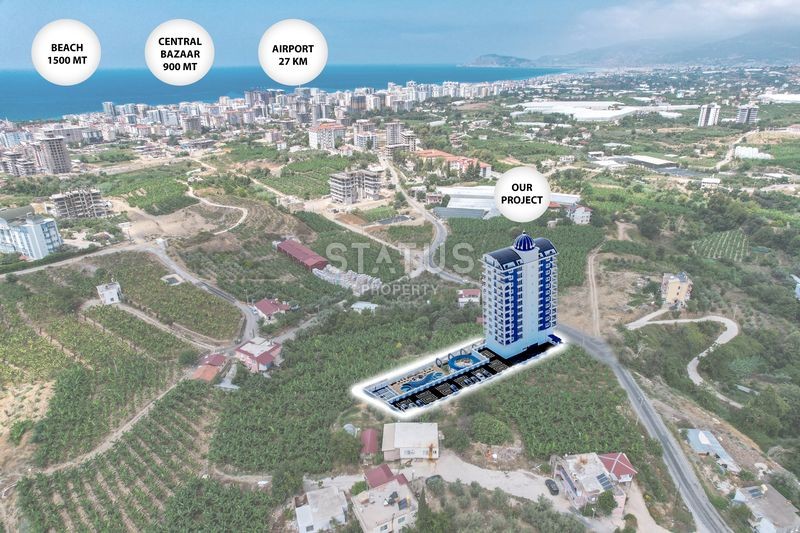 Complex in the center of Mahmutlar district! Favorable prices! Spacious areas! фото 3