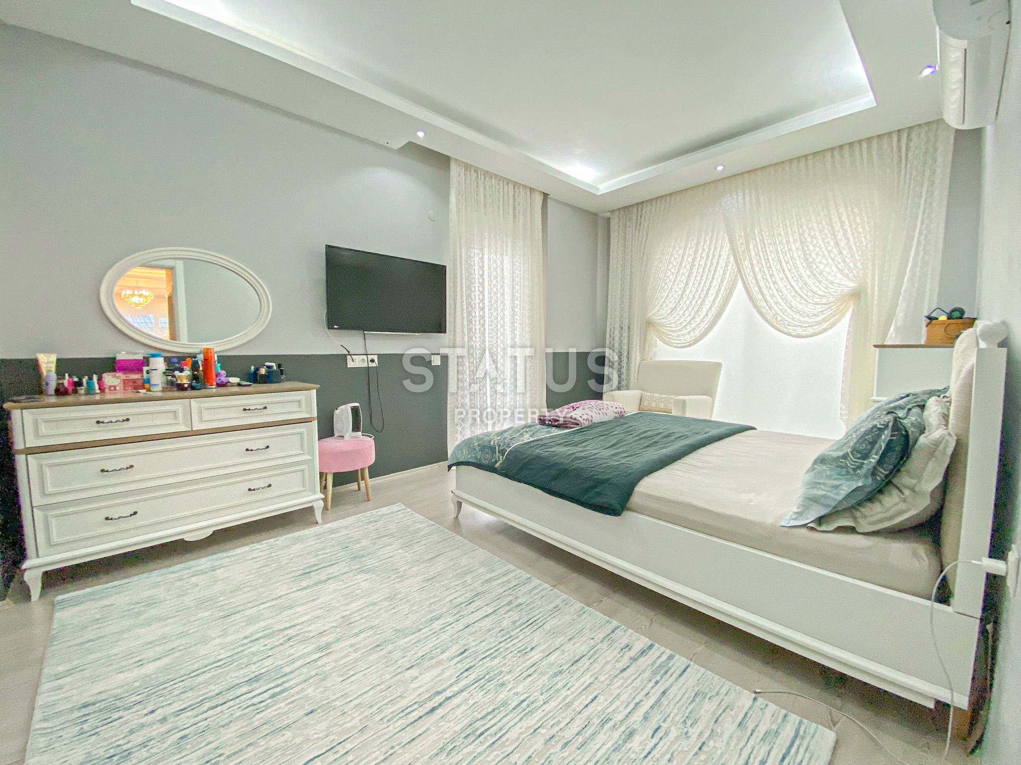 Просторная трёхкомнатная меблированная квартира в районе Тосмур. 110м2 фото 7