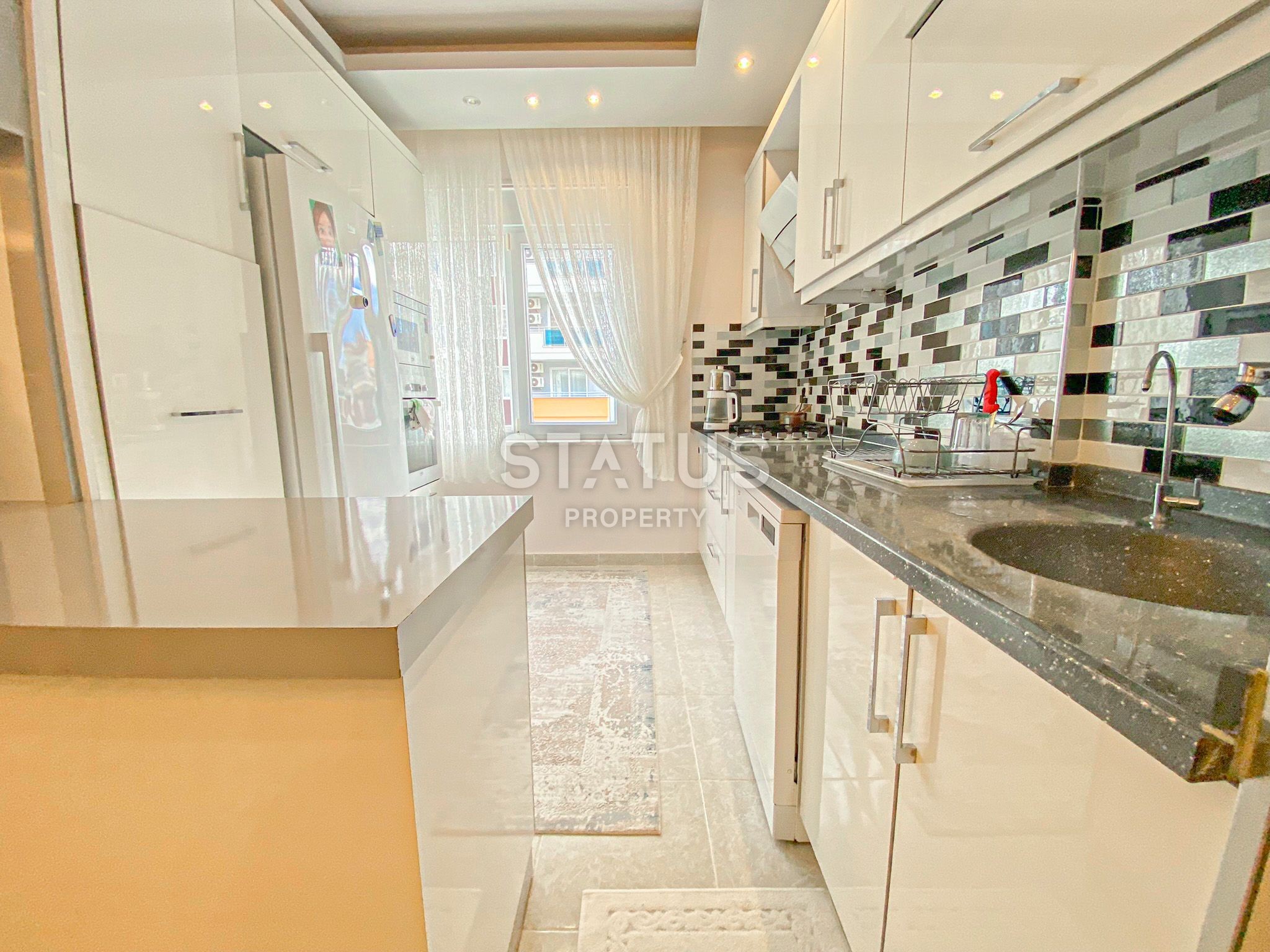 Просторная трёхкомнатная меблированная квартира в районе Тосмур. 110м2 фото 10