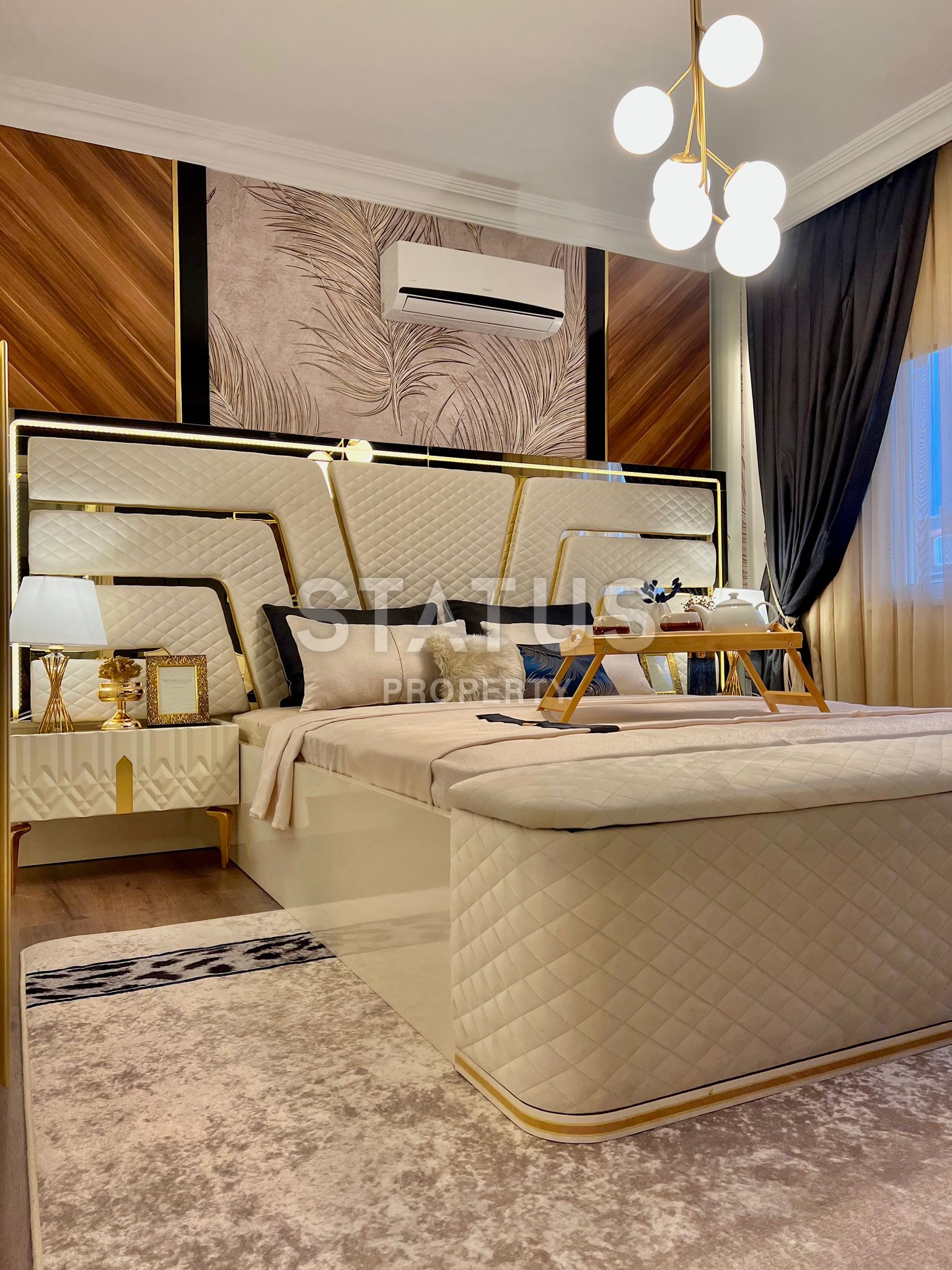 Меблированная квартира 2+1 с видом на море и крепость, 110 м2 фото 14