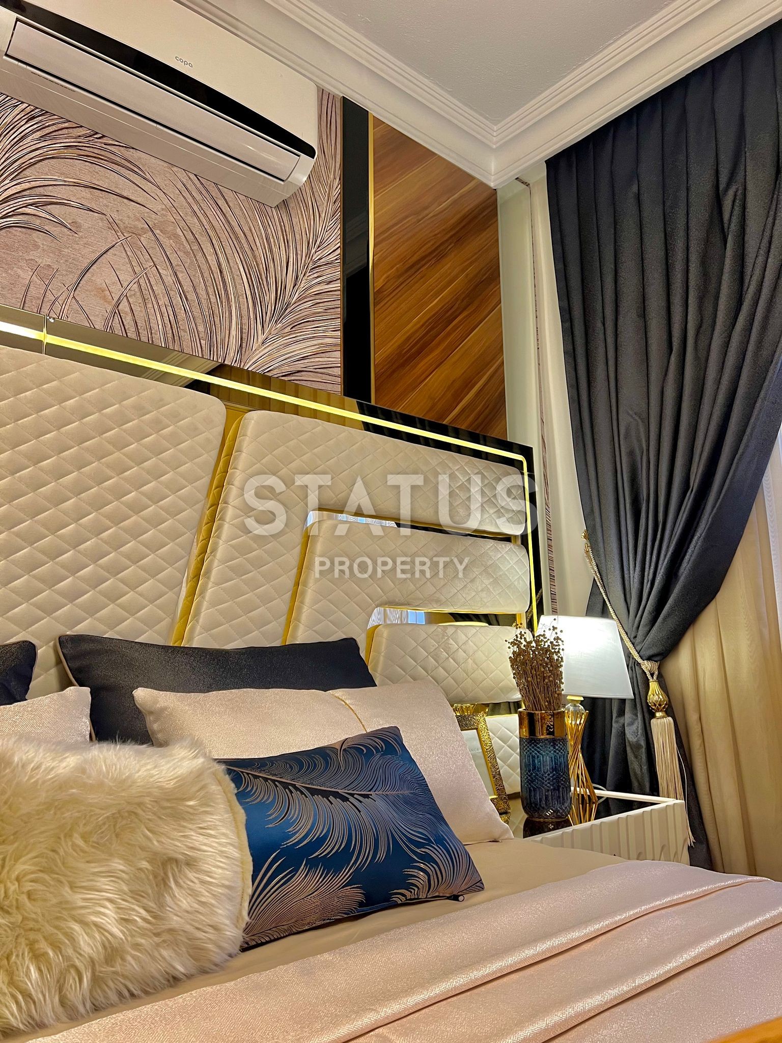 Меблированная квартира 2+1 с видом на море и крепость, 110 м2 фото 15