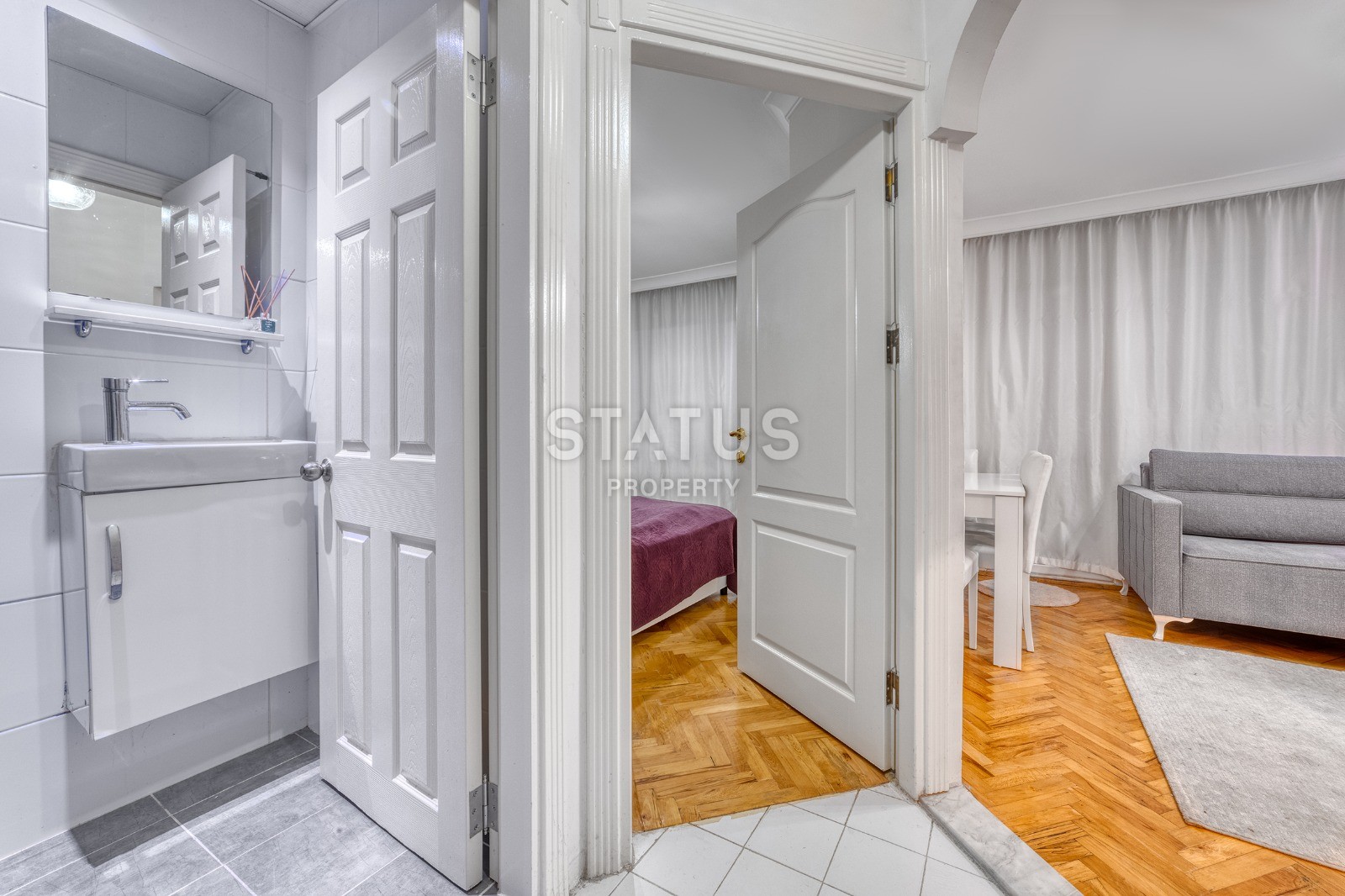 Квартира 1+1 с мебелью в центре города, 60 м2 фото 14