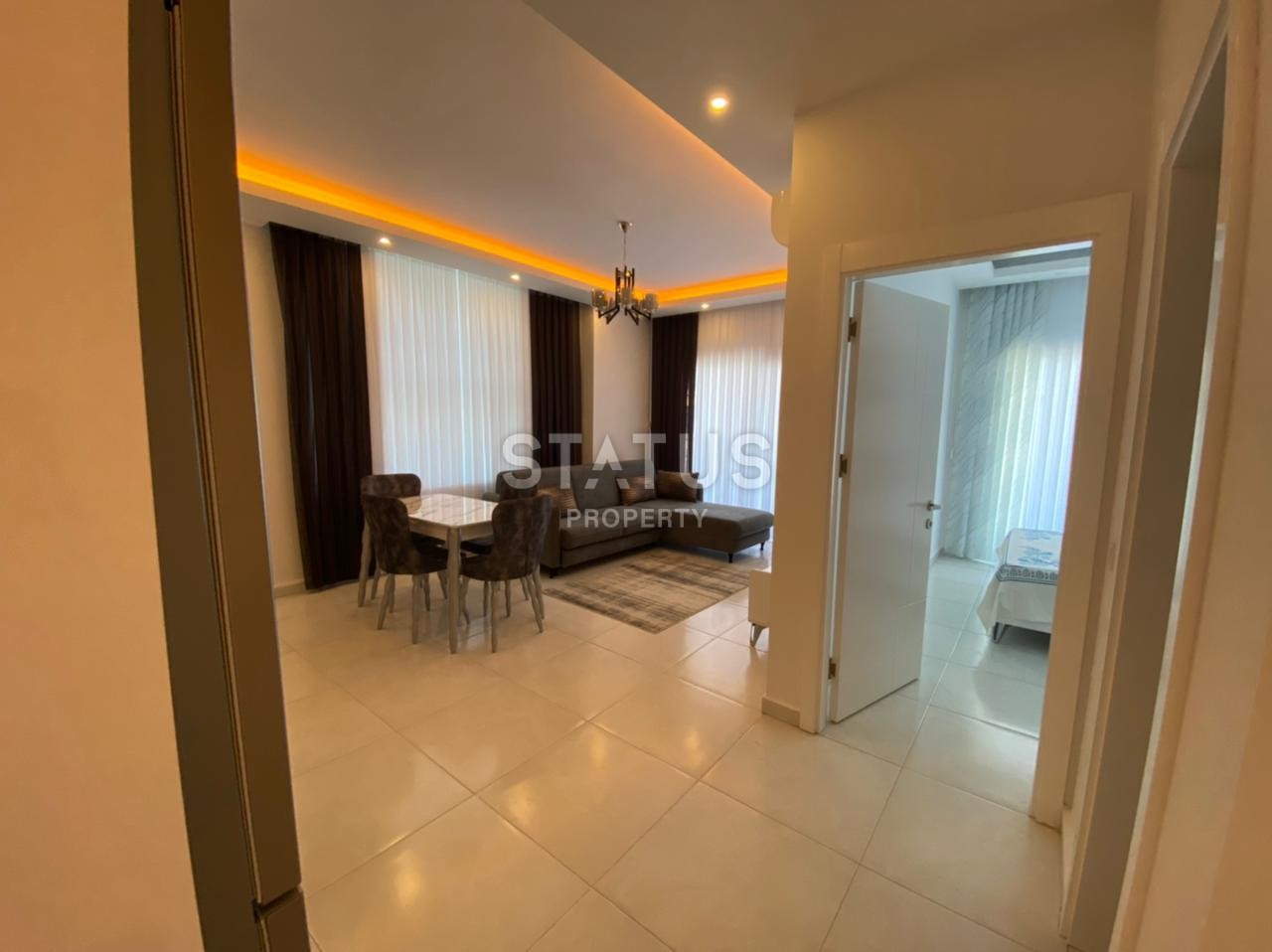 Уютная двухкомнатная квартира с мебелью в комплексе с инфраструктурой, 60 м2 фото 4