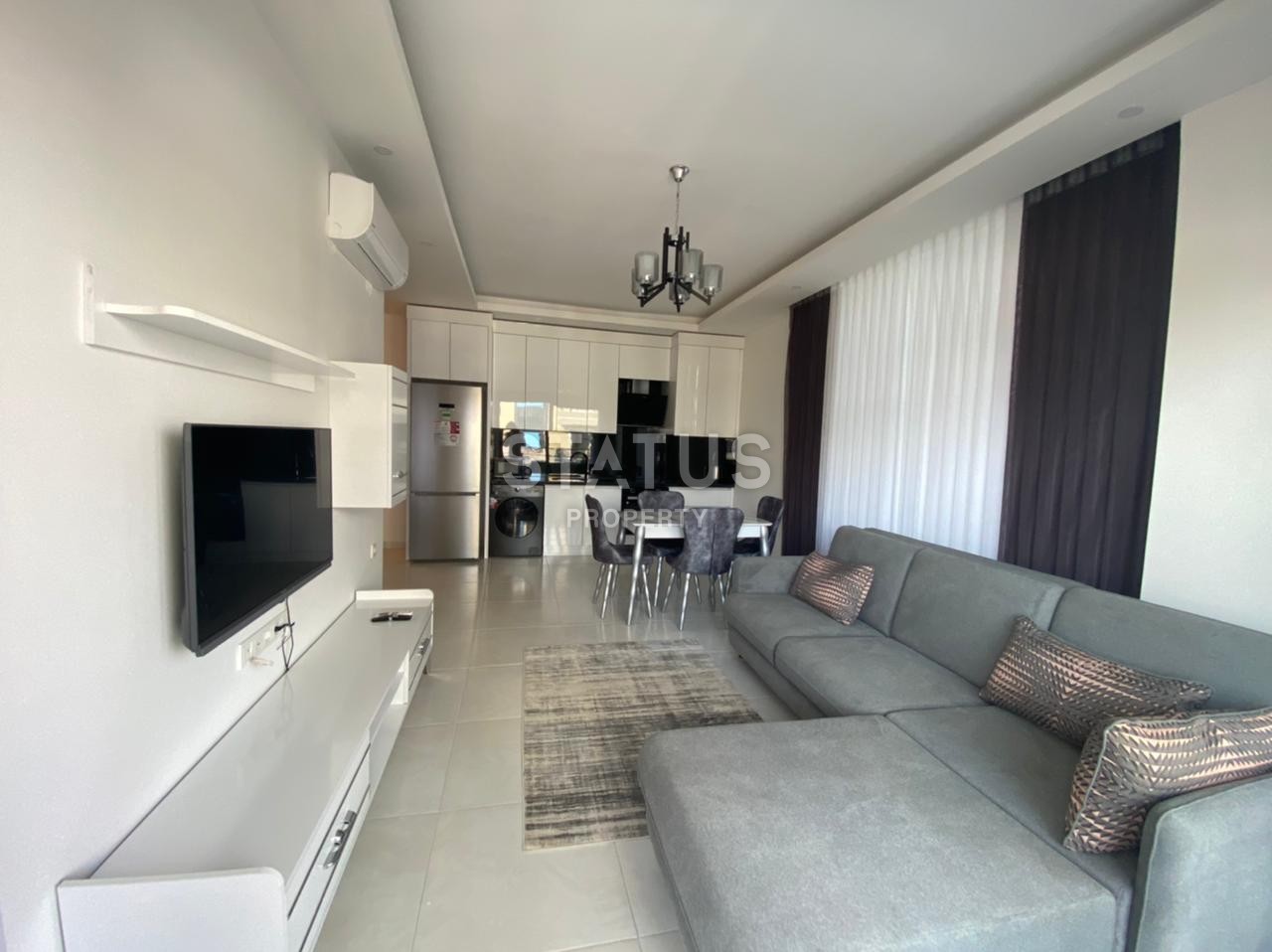 Уютная двухкомнатная квартира с мебелью в комплексе с инфраструктурой, 60 м2 фото 10