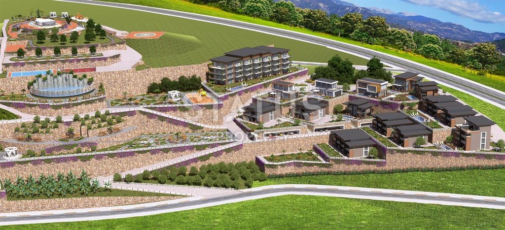 Комплекс вилл с видом на море в Алании, Конаклы, недорого, 155-320 кв.м. фото 4