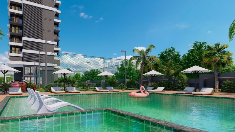 Проект в районе Махмутлар. До моря 10 метров! Бес% рассрочка! 57-187 м2 фото 6