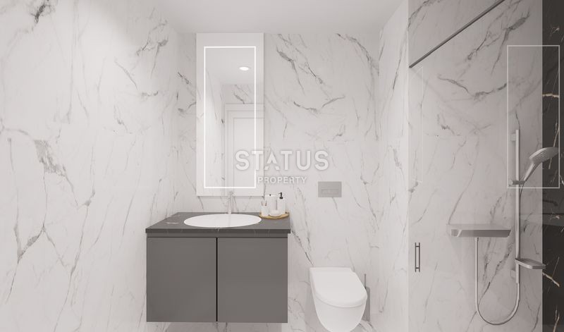 Проект в районе Махмутлар. До моря 10 метров! Бес% рассрочка! 57-187 м2 фото 32