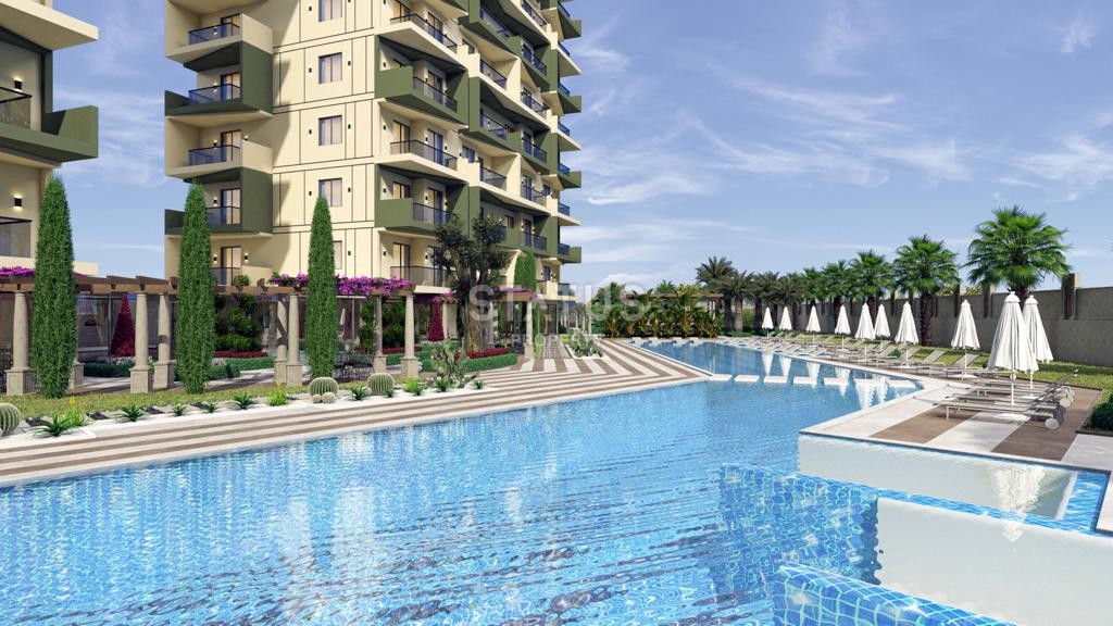 Квартира с лицензией на краткосрочную аренду  в шикарном комплексе в Демирташ, 54 м2 фото 3