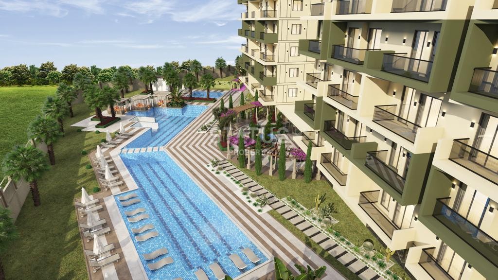 Квартира с лицензией на краткосрочную аренду  в шикарном комплексе в Демирташ, 54 м2 фото 4