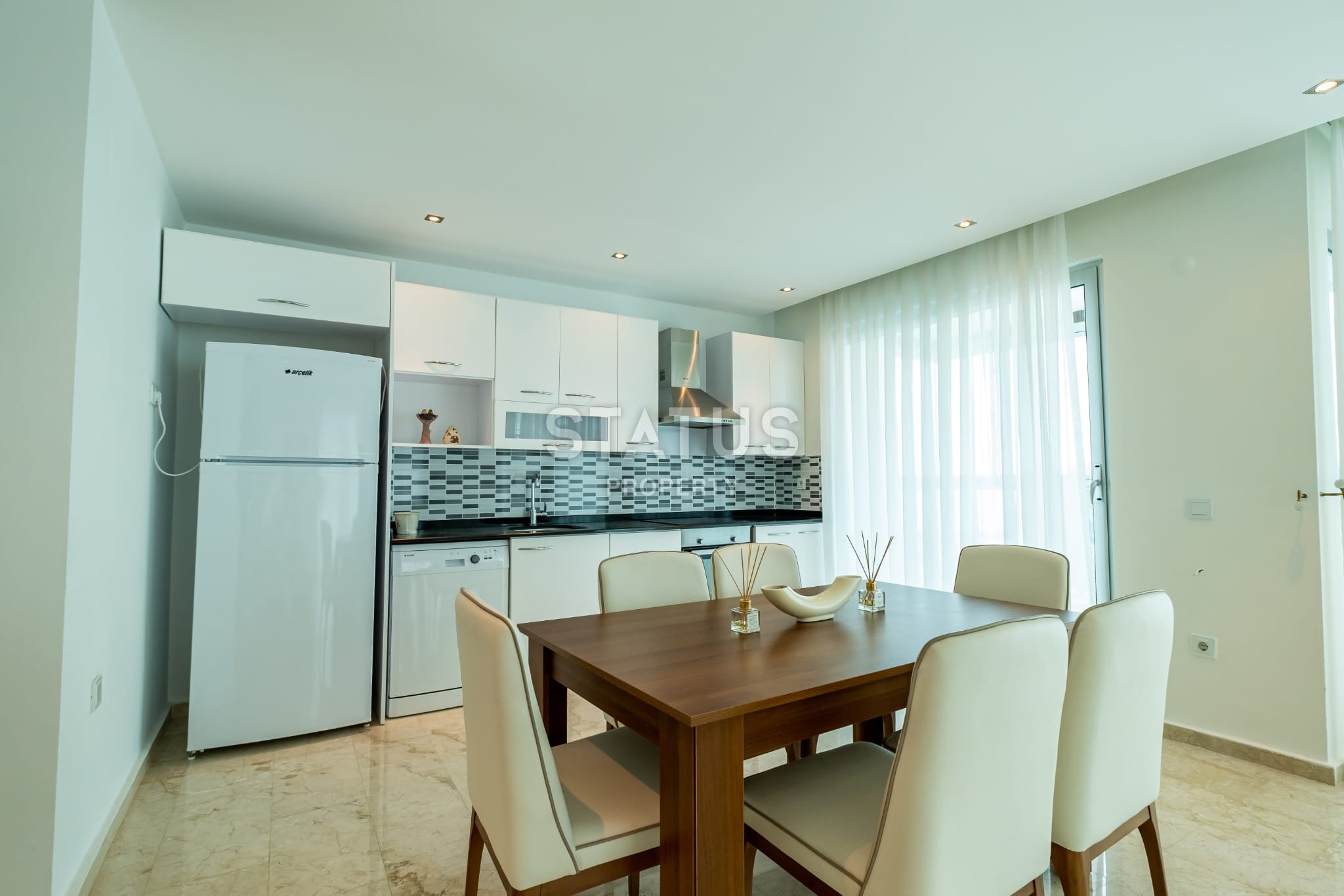 Penthouse 2+1 with furniture on the first coastline, 150 m2 фото 51