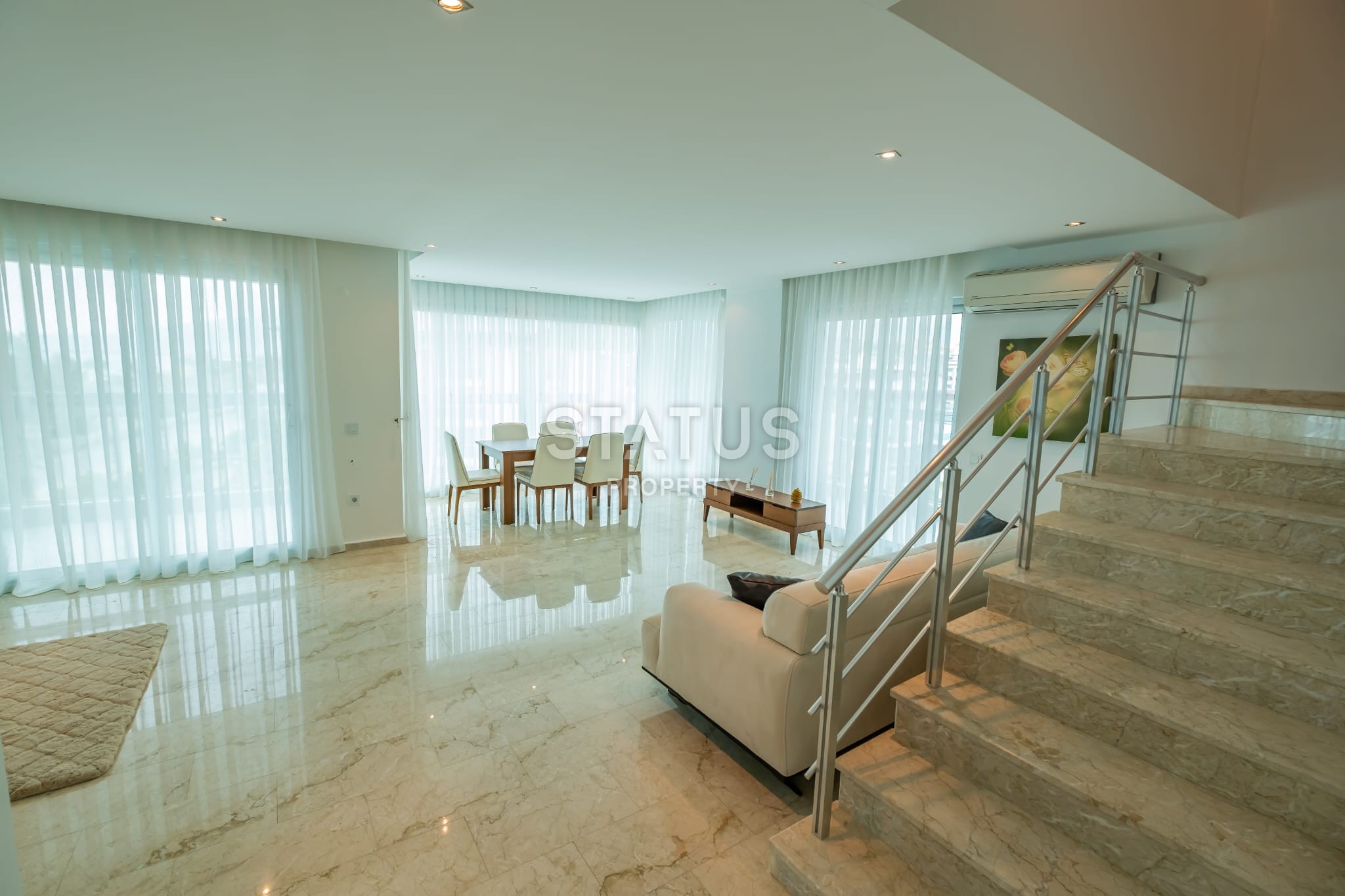 Penthouse 2+1 with furniture on the first coastline, 150 m2 фото 64