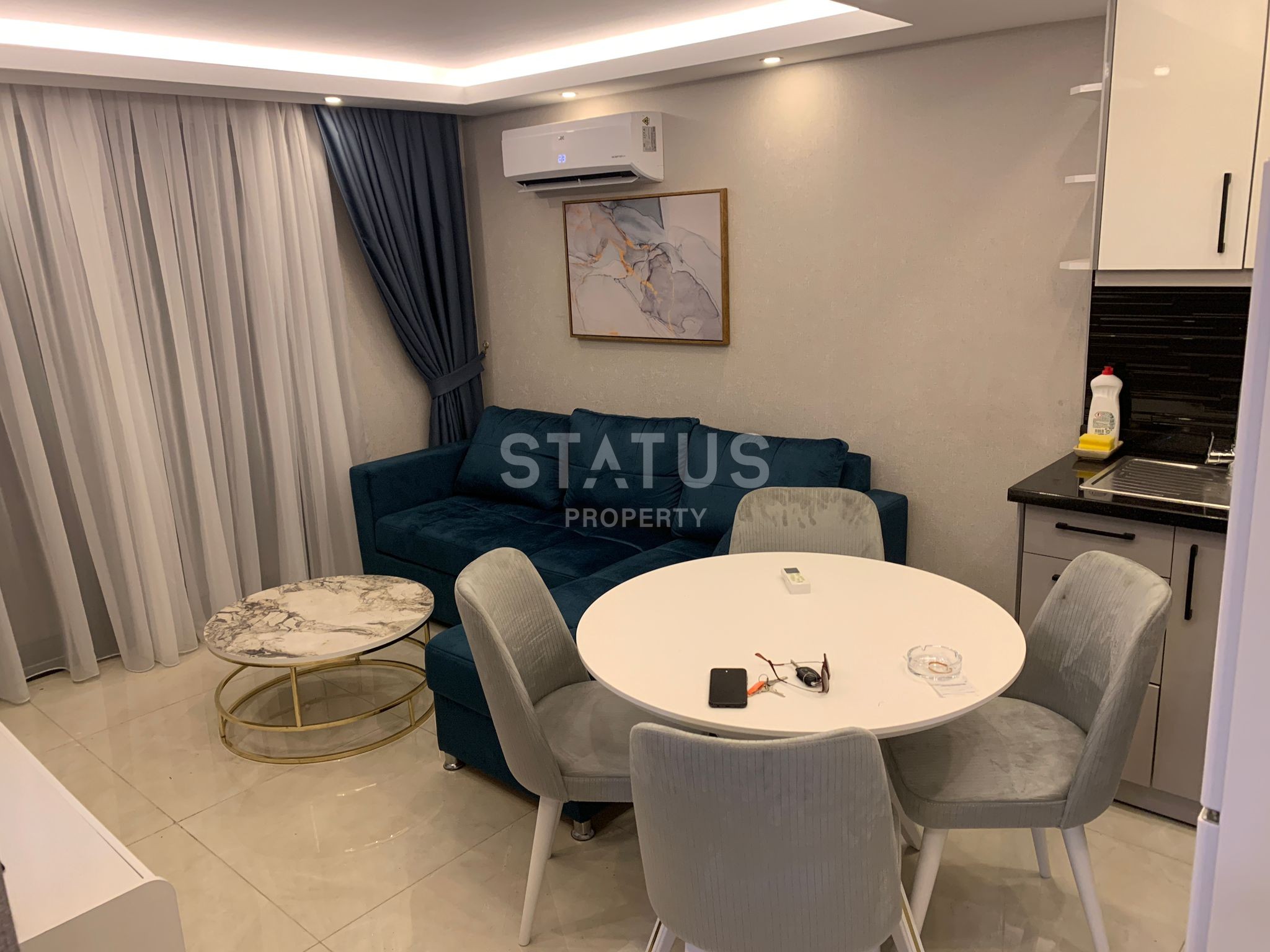 Двухкомнатная квартира в центре Аланьи, 40 м2 фото 3