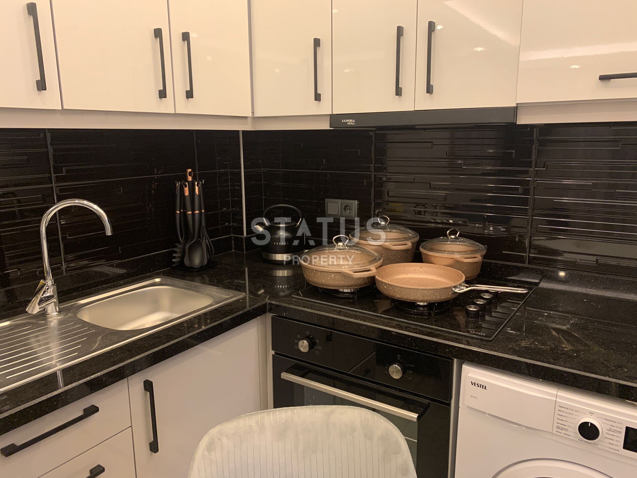 Двухкомнатная квартира в центре Аланьи, 40 м2 фото 12