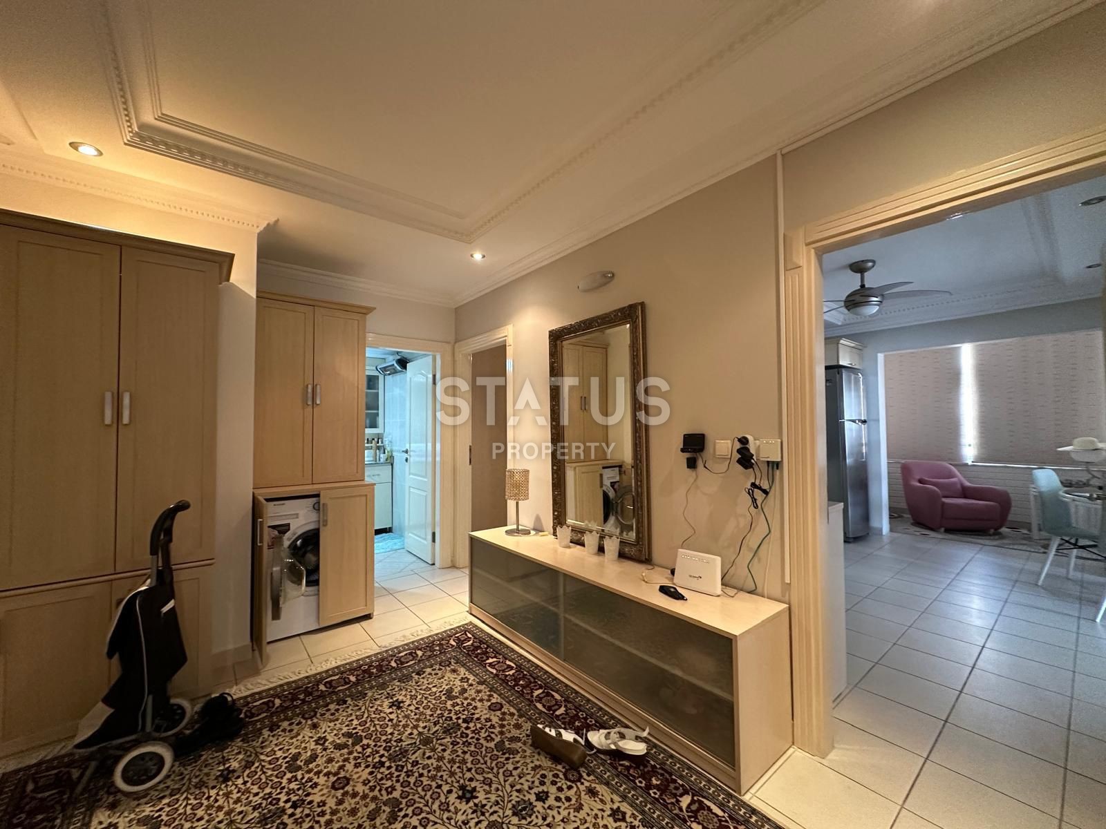 Трёхкомнатная квартира с мебелью в центре города, 95 м2 фото 16