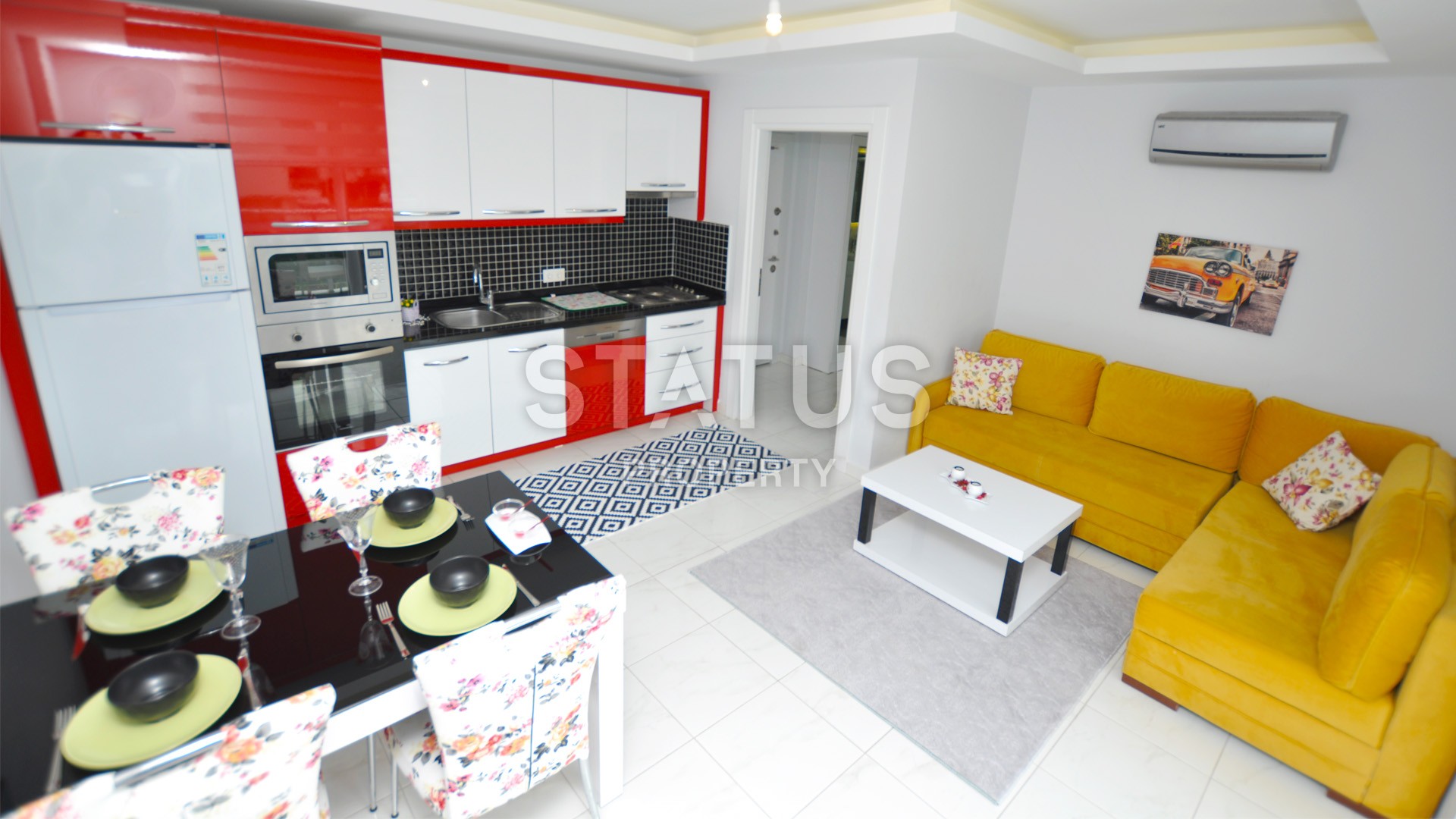 Уютные три меблированные двухкомнатные квартиры в элитном комплексе района Махмутлар фото 7