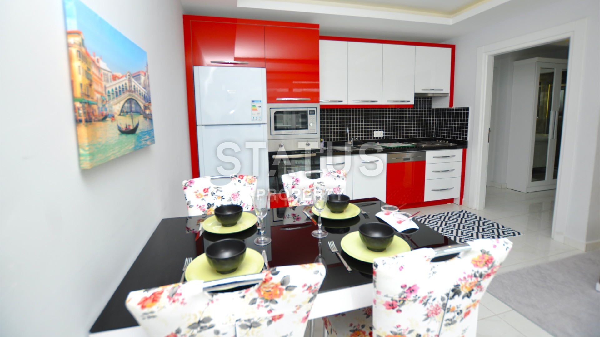 Уютные три меблированные двухкомнатные квартиры в элитном комплексе района Махмутлар фото 8