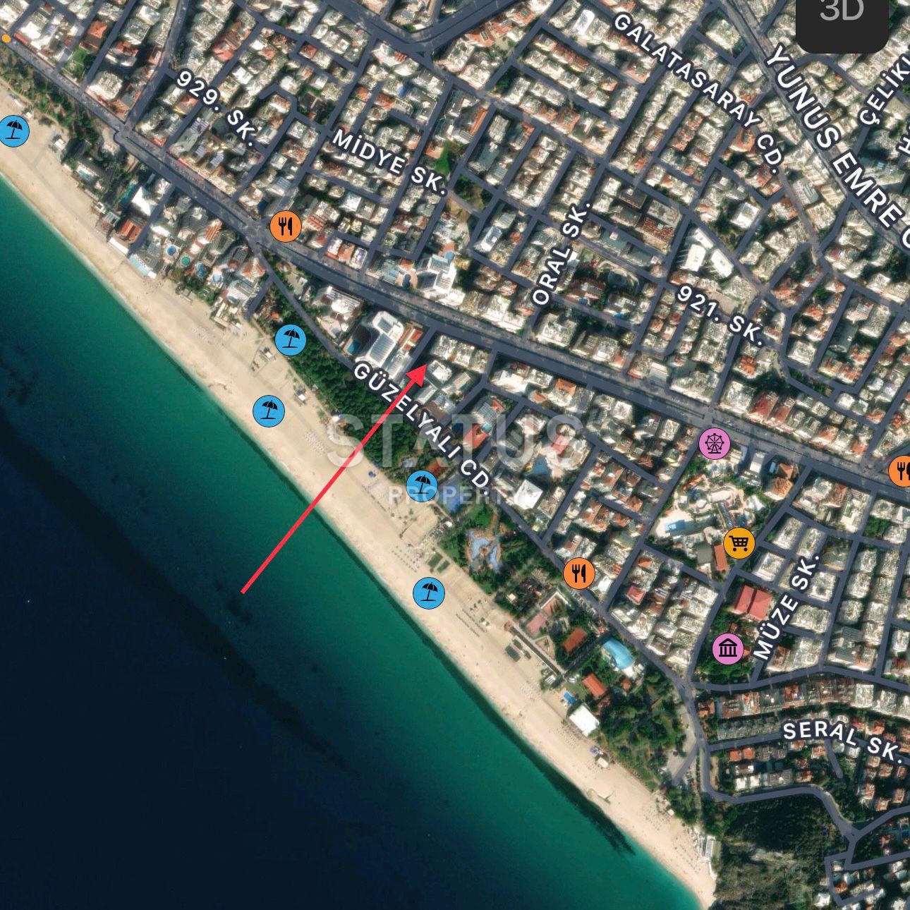 Four-room apartment in the center of Alanya, 50 m2 фото 17