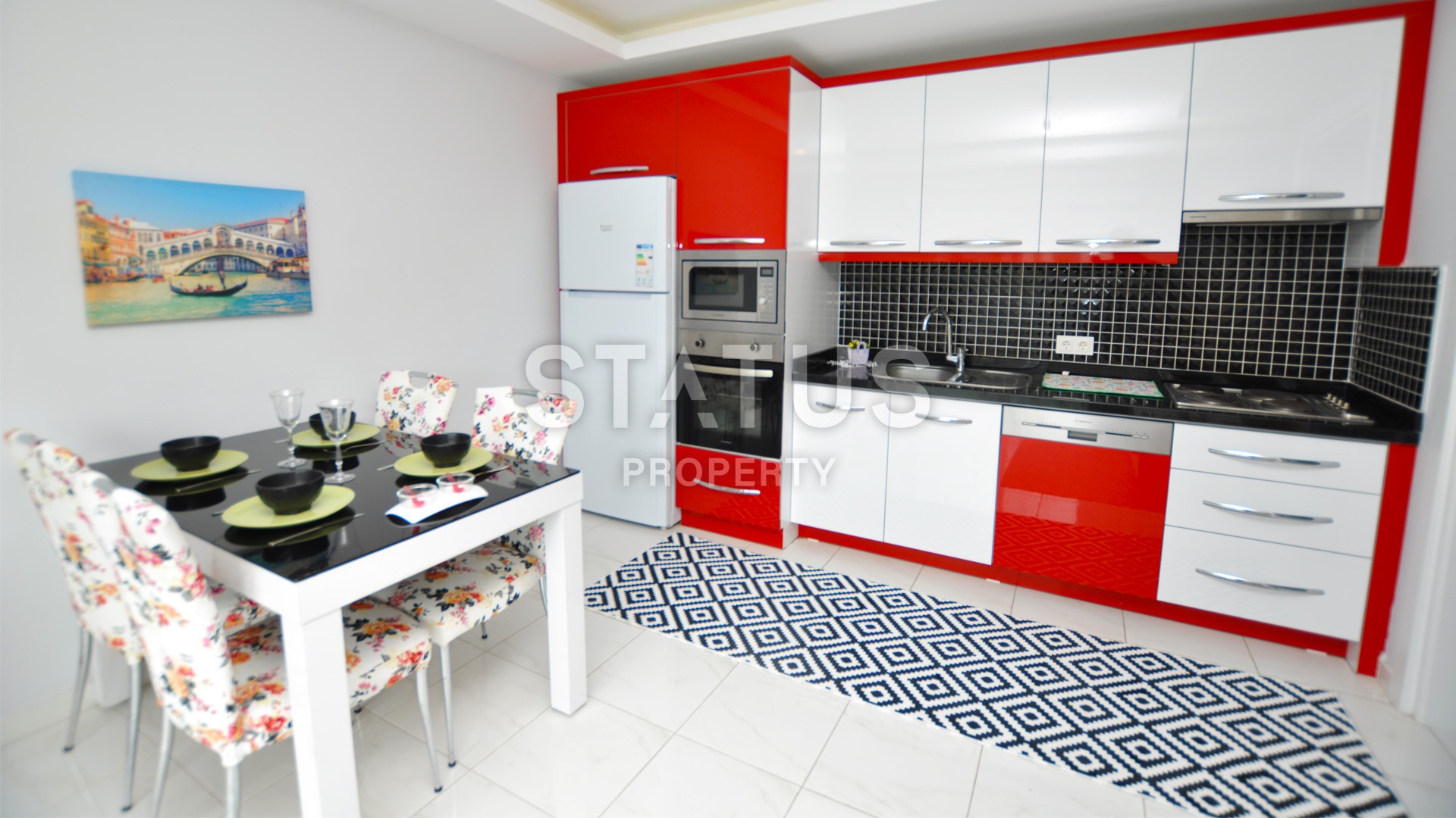 Уютные три меблированные двухкомнатные квартиры в элитном комплексе района Махмутлар фото 9