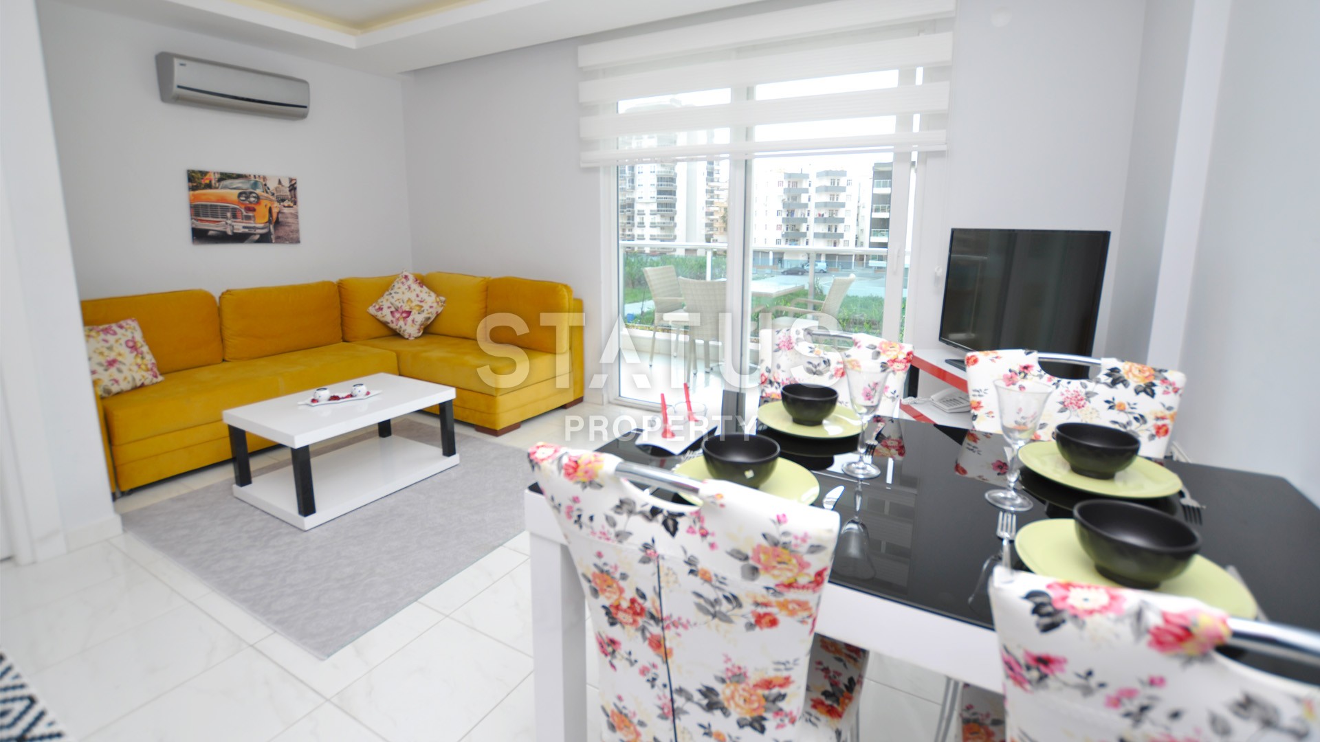 Уютные три меблированные двухкомнатные квартиры в элитном комплексе района Махмутлар фото 11