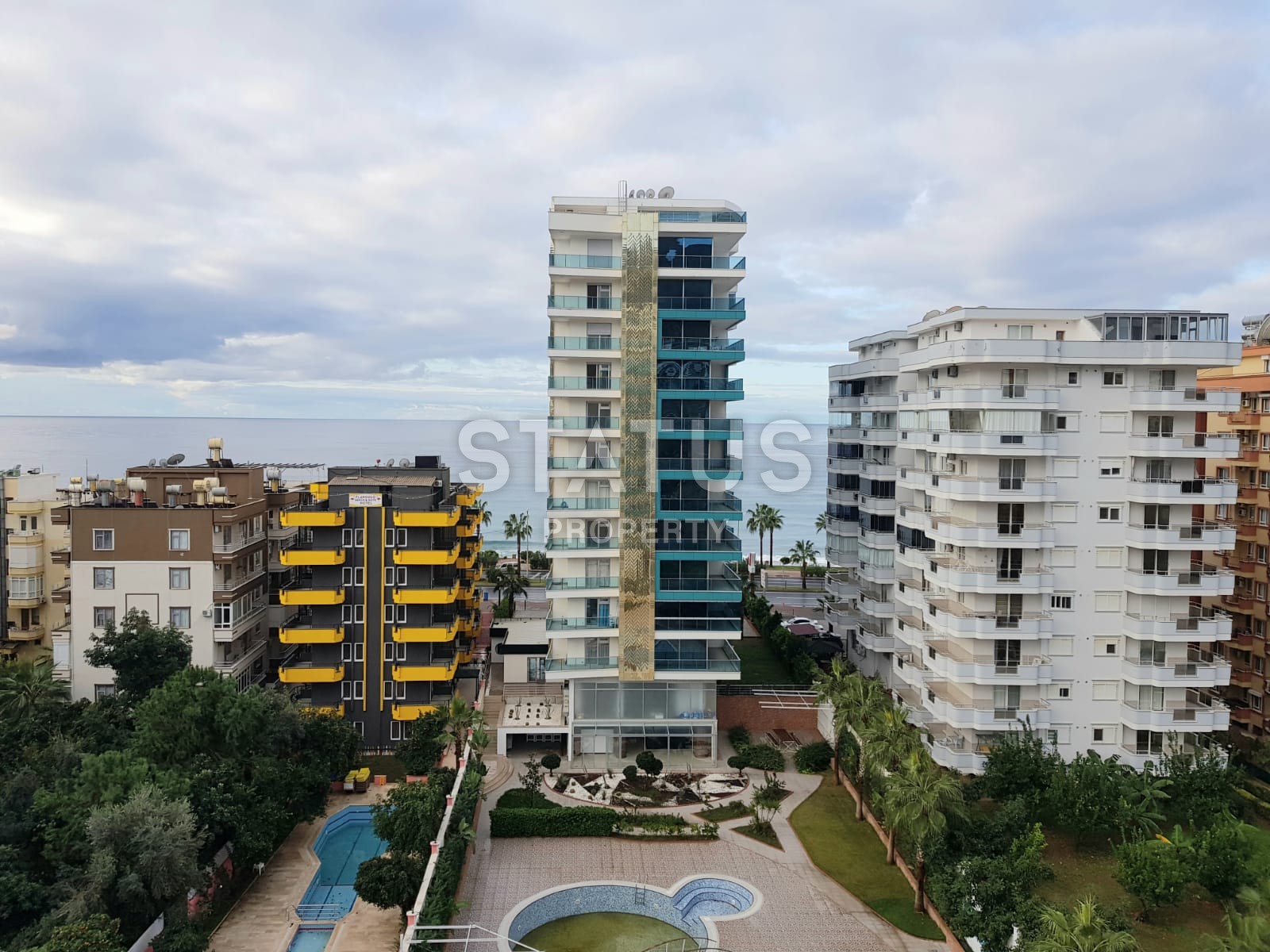 Студия с прямым видом на море на первой береговой линии в Махутларе, 47 м2 фото 16